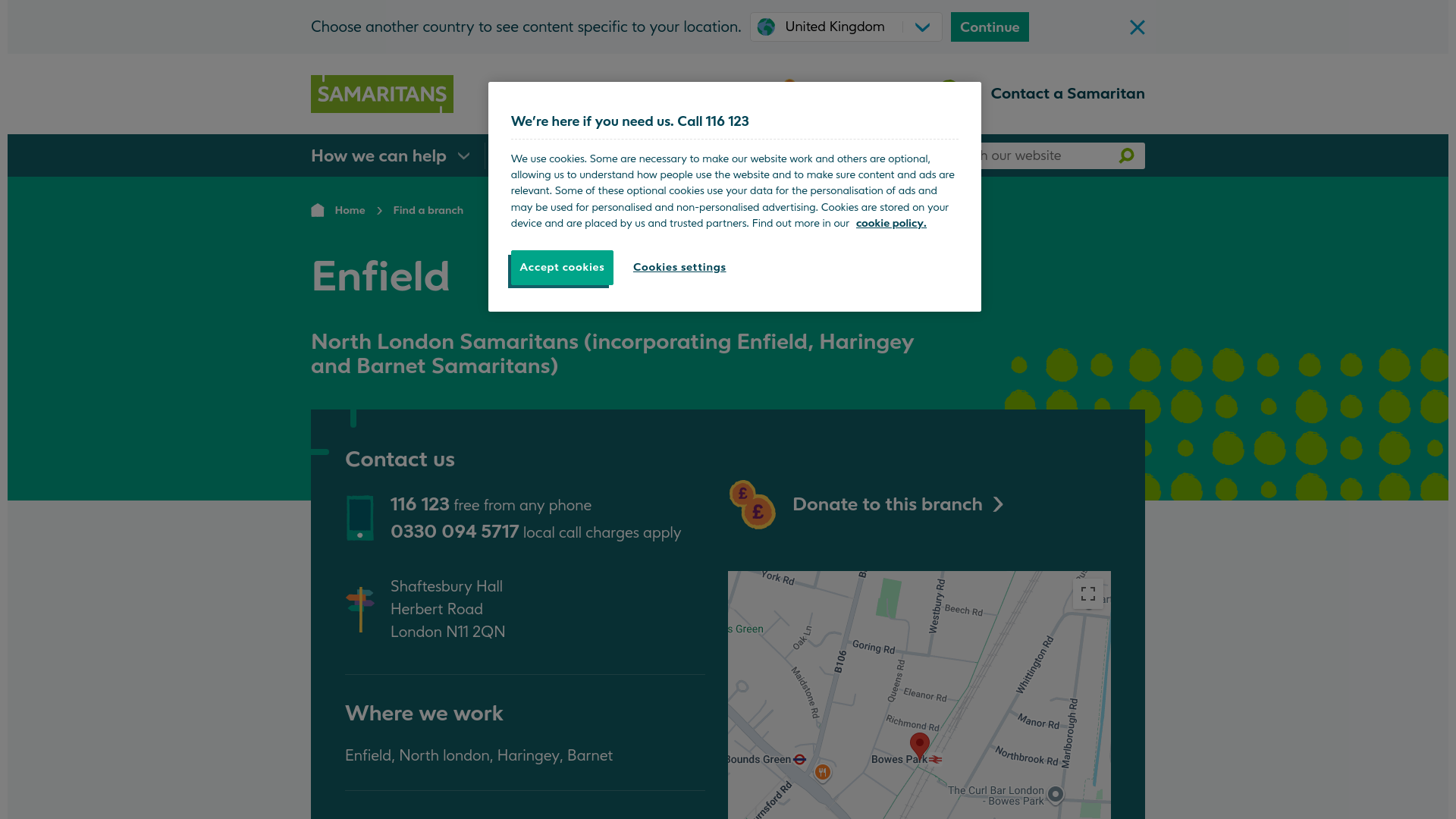 Website screenshot