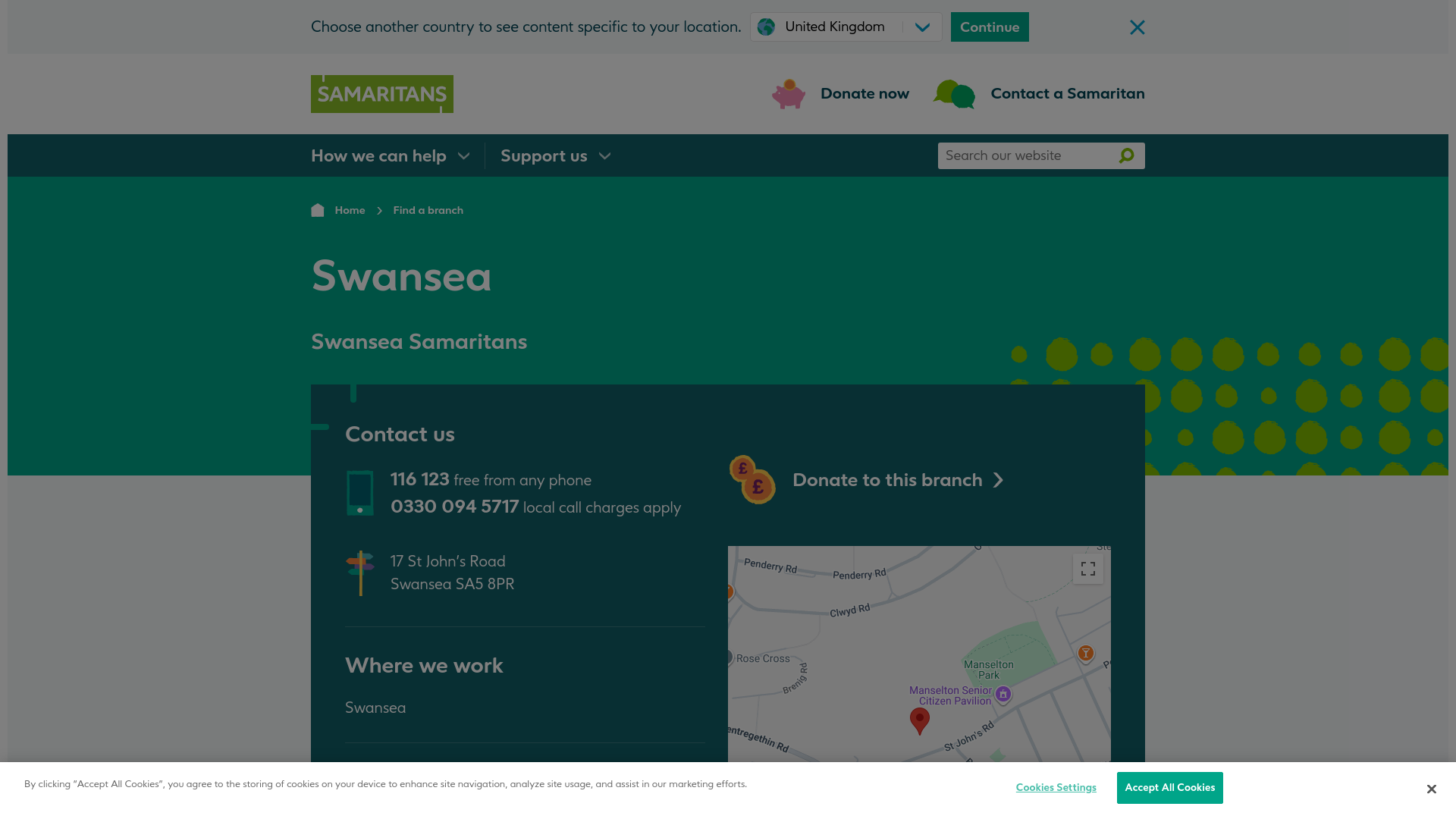 Website screenshot