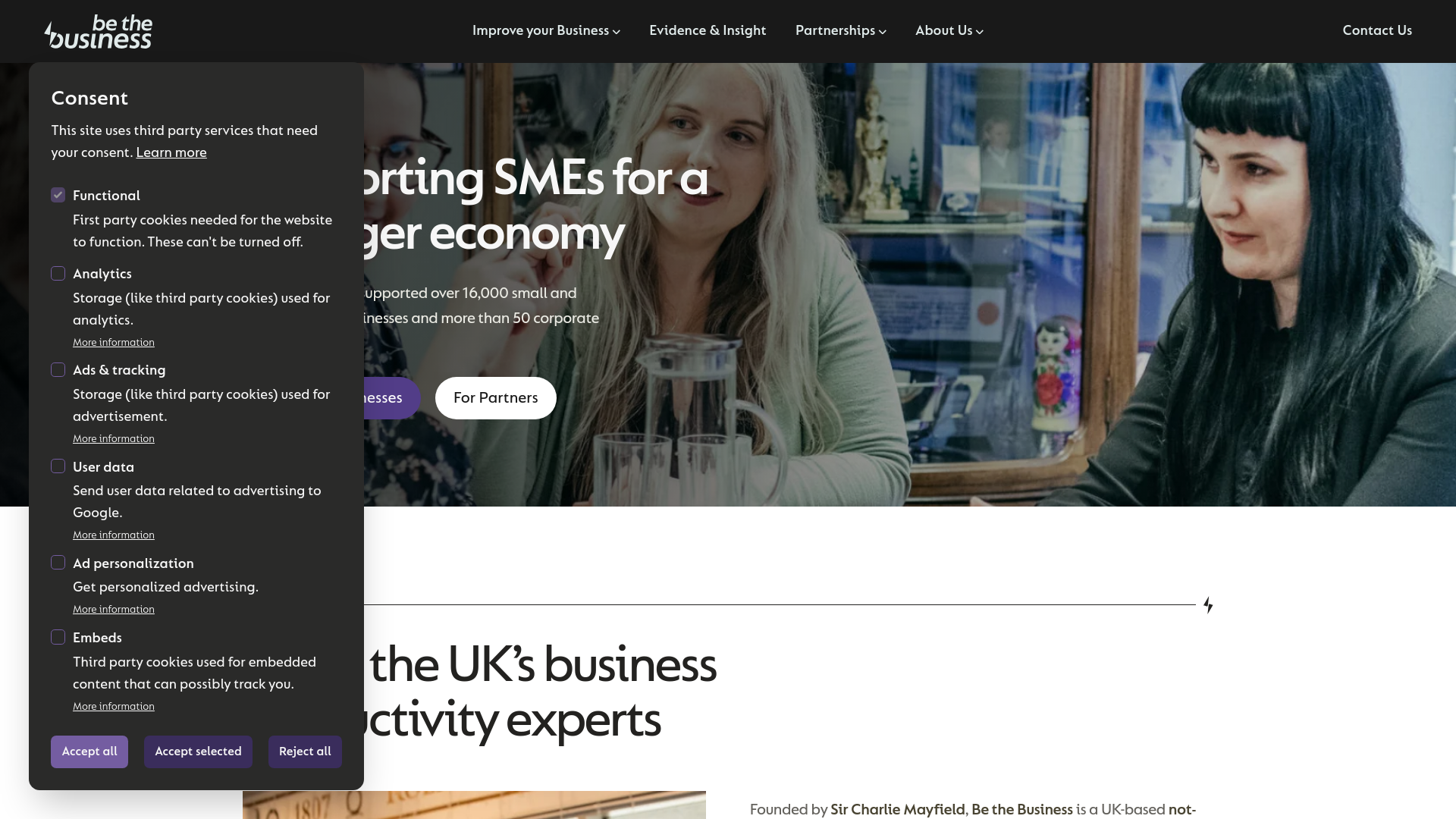 Website screenshot