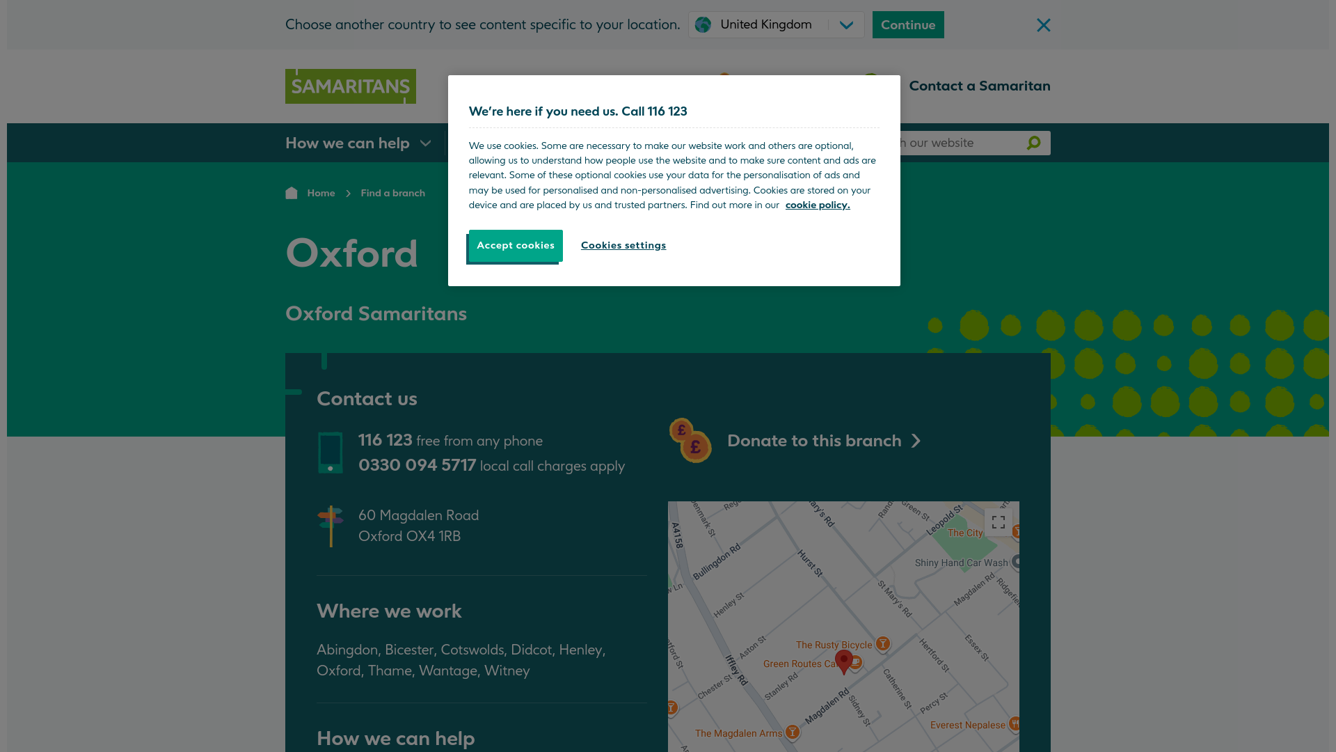 Website screenshot