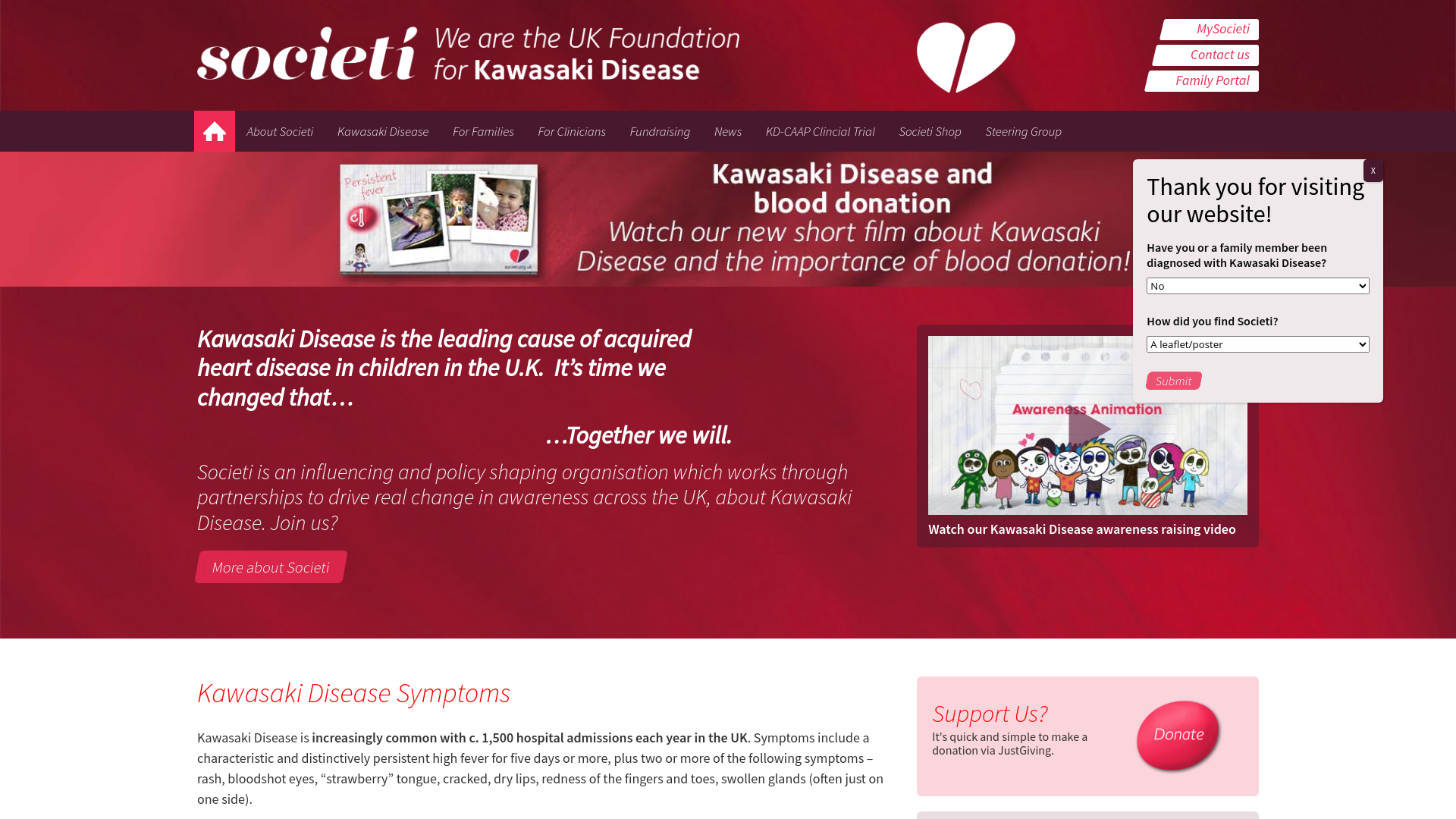 Website screenshot