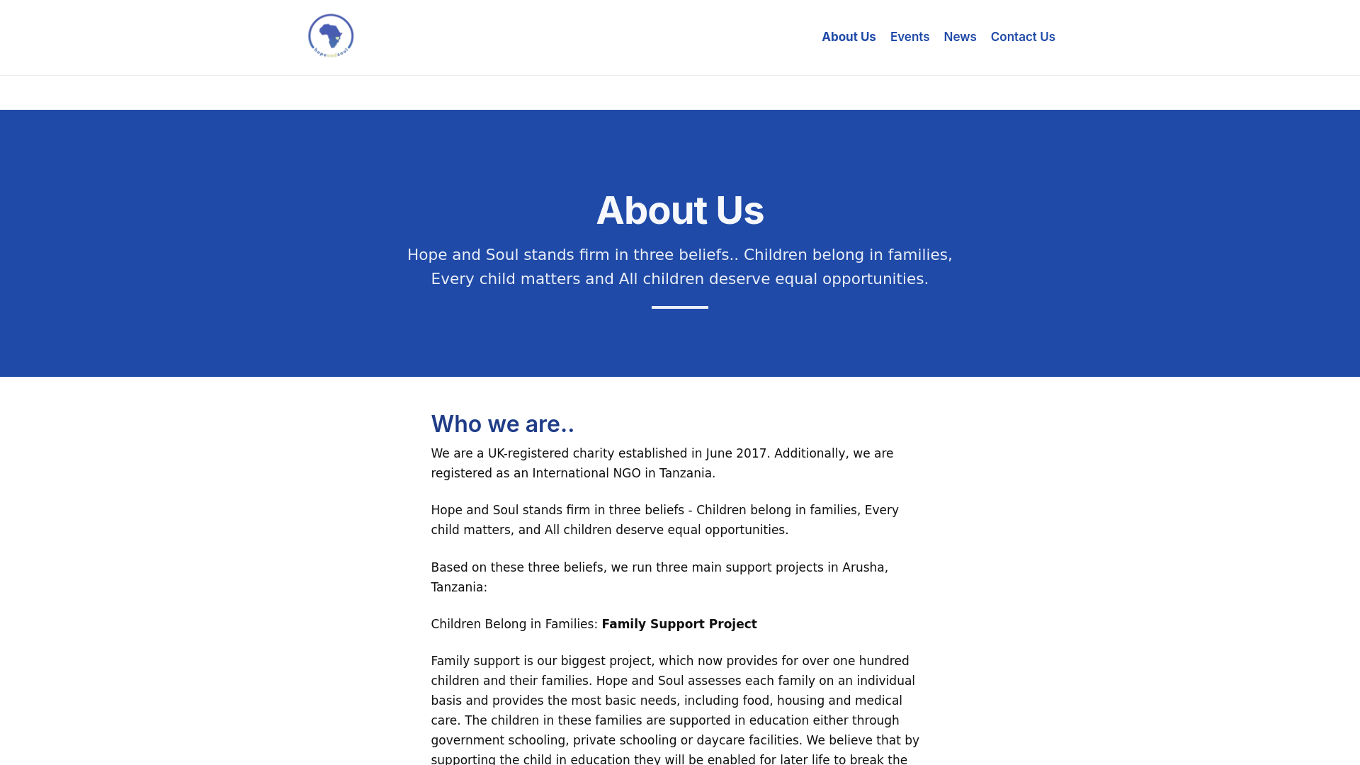 Website screenshot