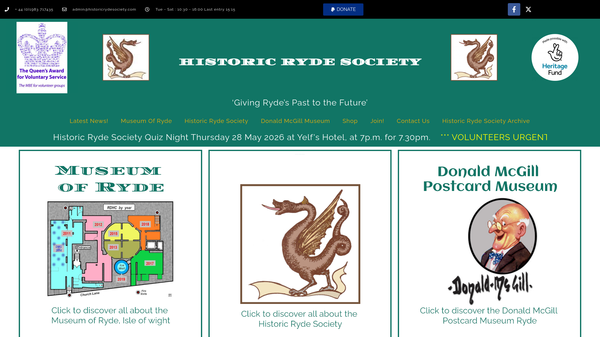 Website screenshot