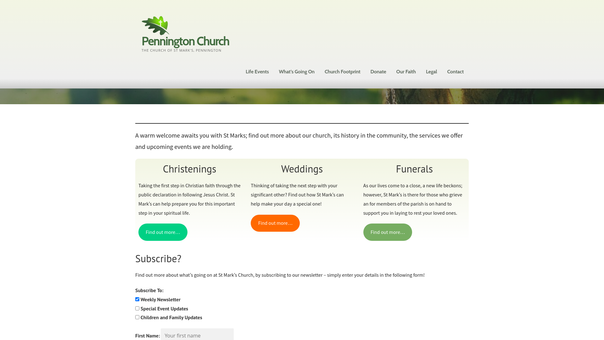 Website screenshot