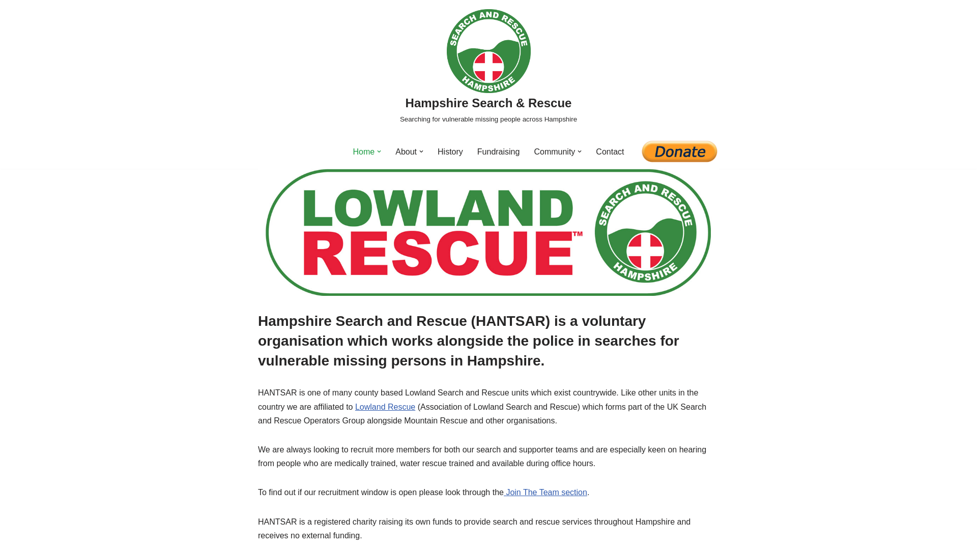 Website screenshot