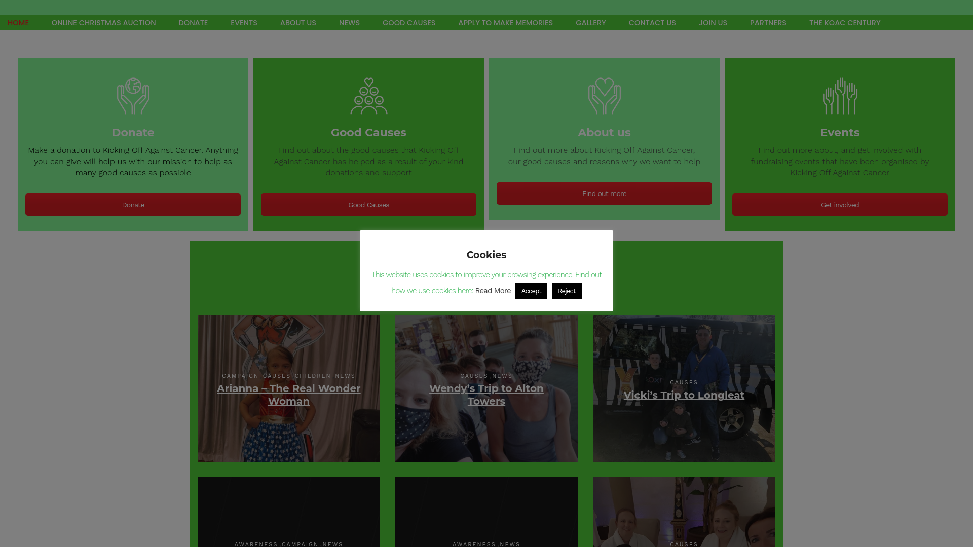Website screenshot