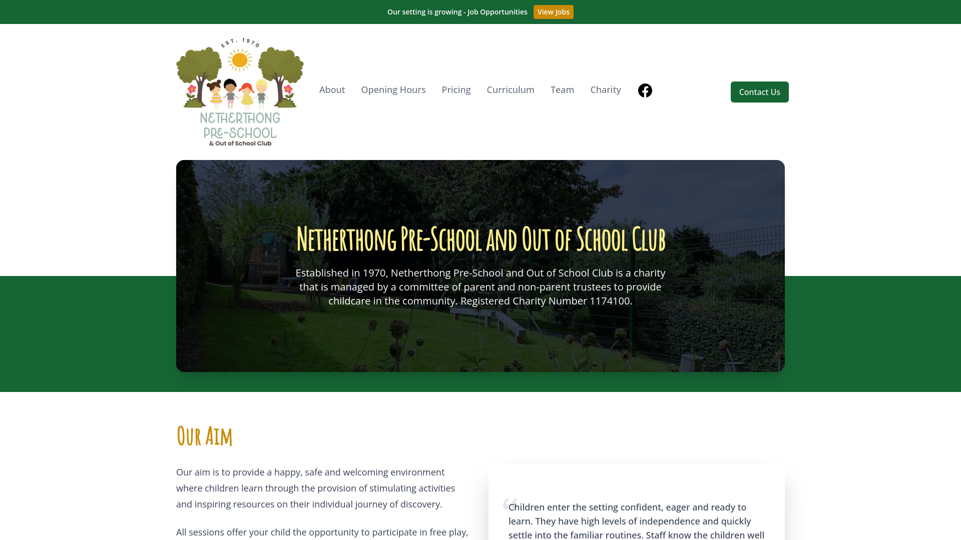 Website screenshot