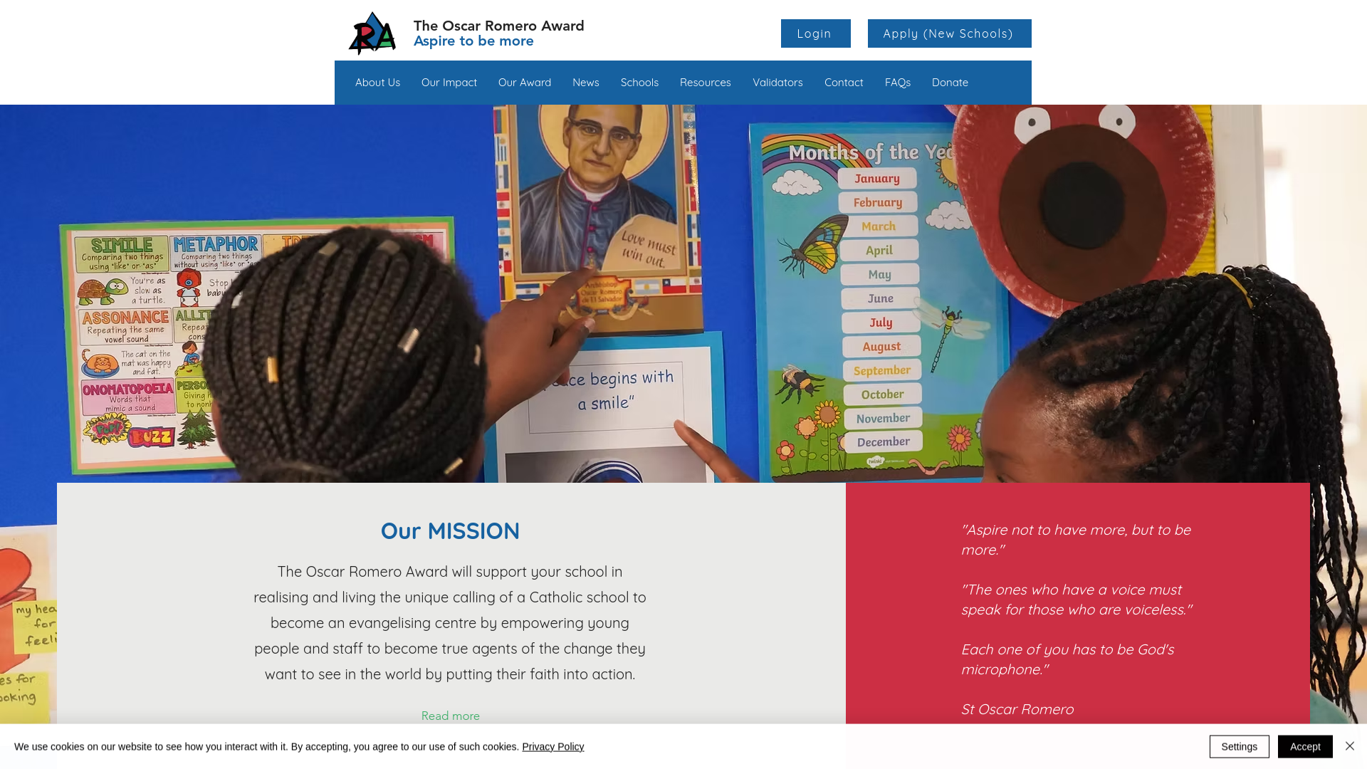 Website screenshot