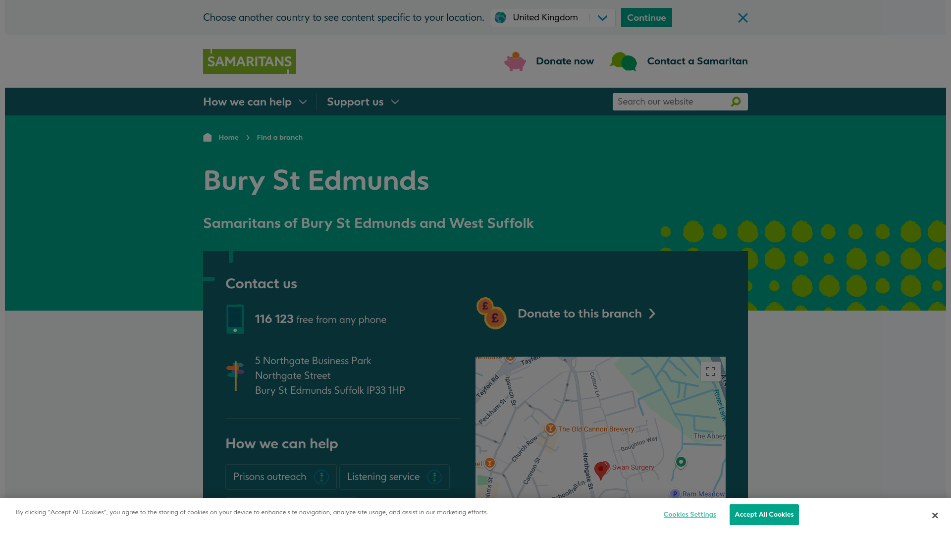 Website screenshot