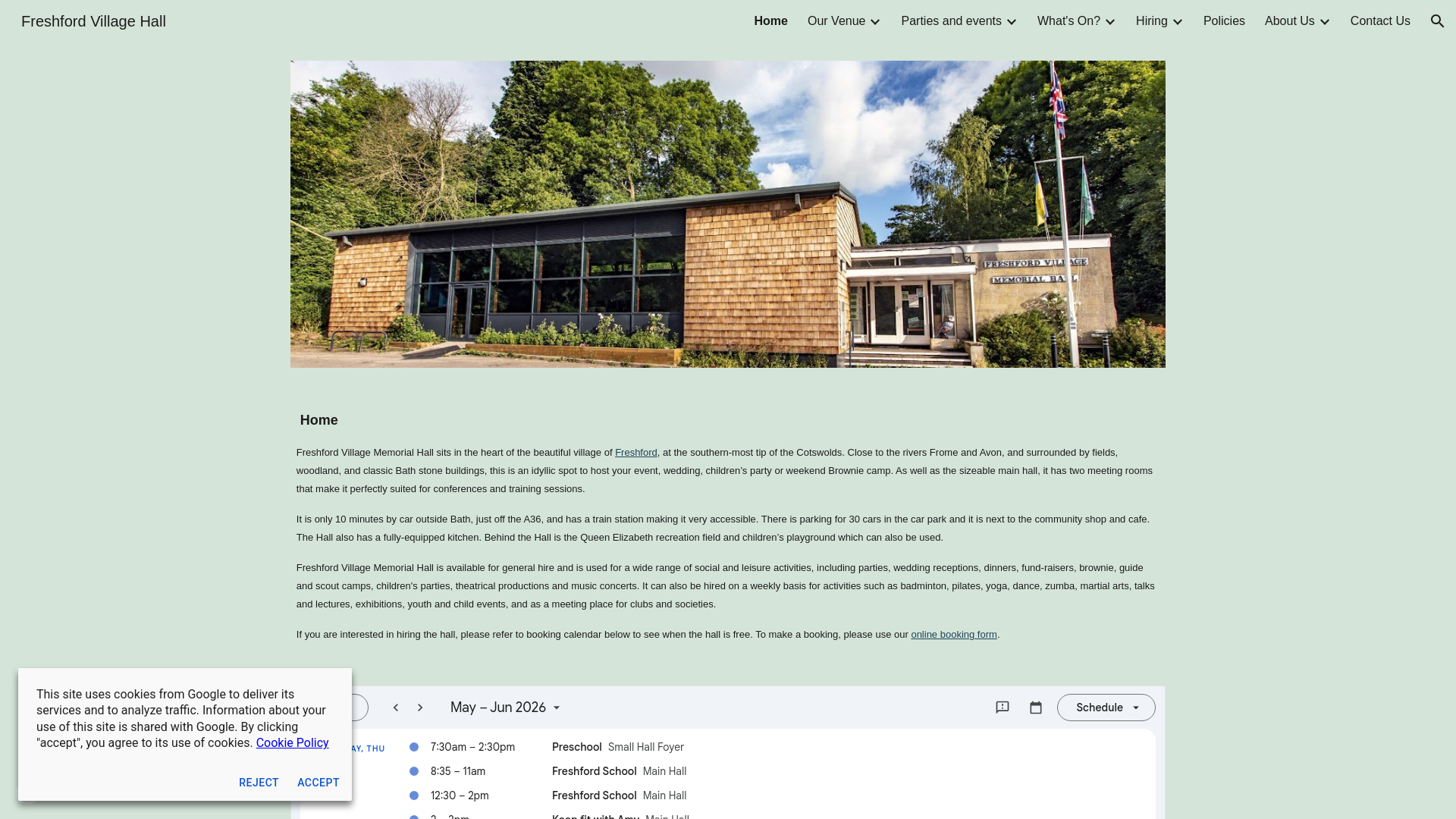 Website screenshot