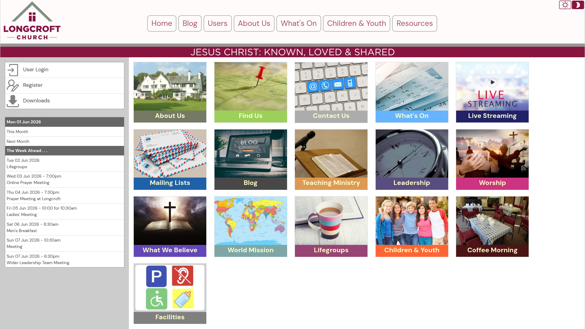 Website screenshot