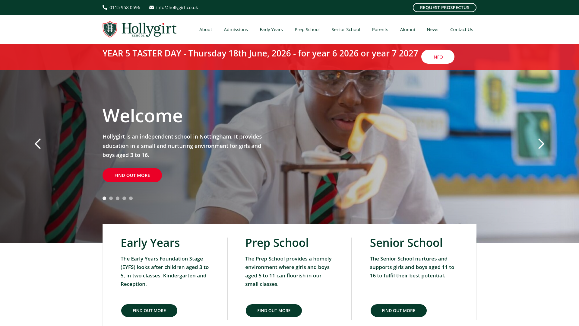 Website screenshot