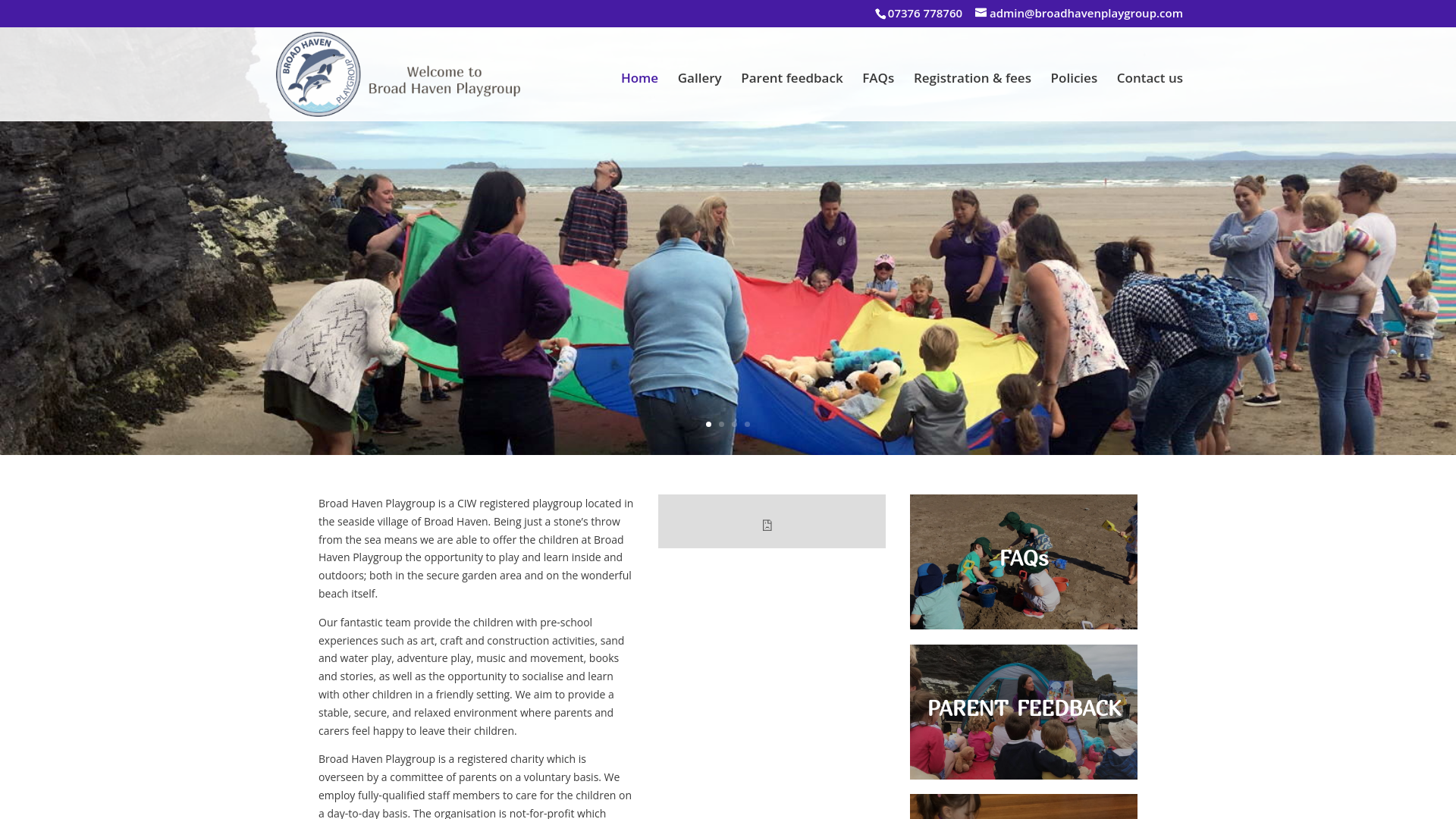 Website screenshot