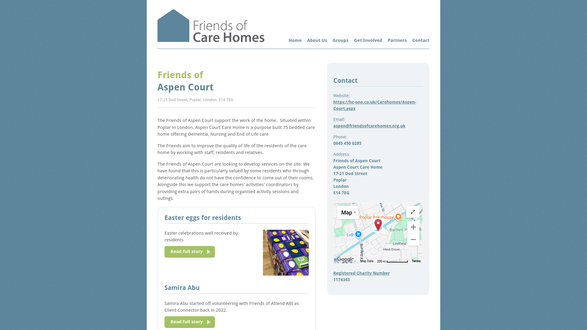 Website screenshot