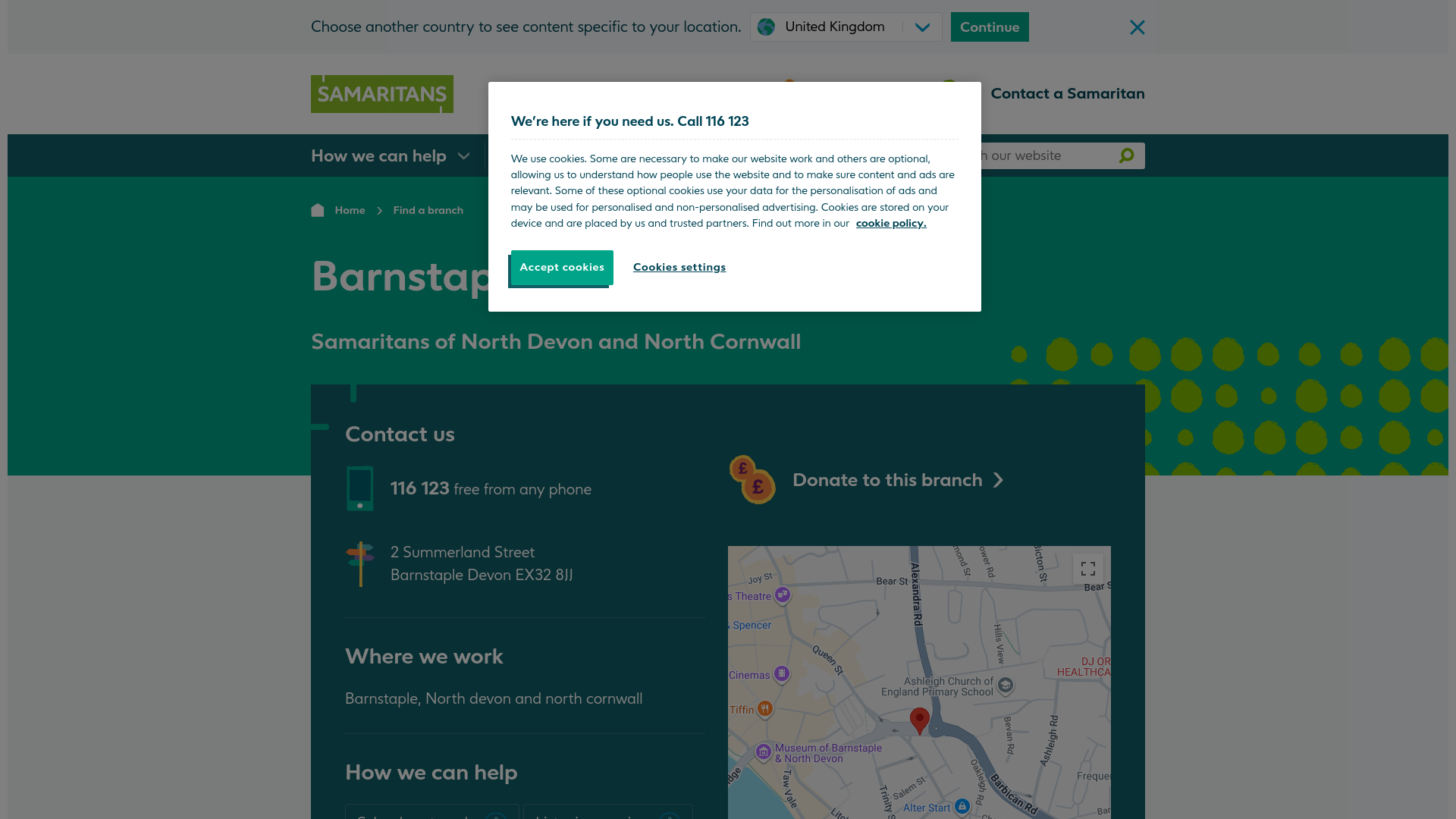 Website screenshot