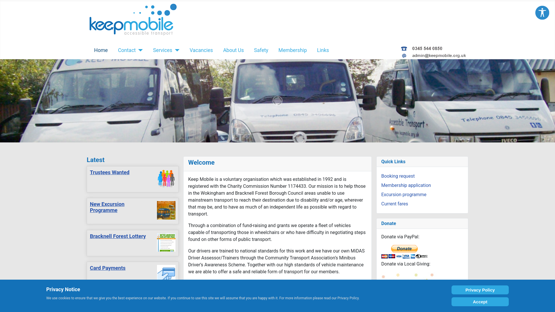 Website screenshot