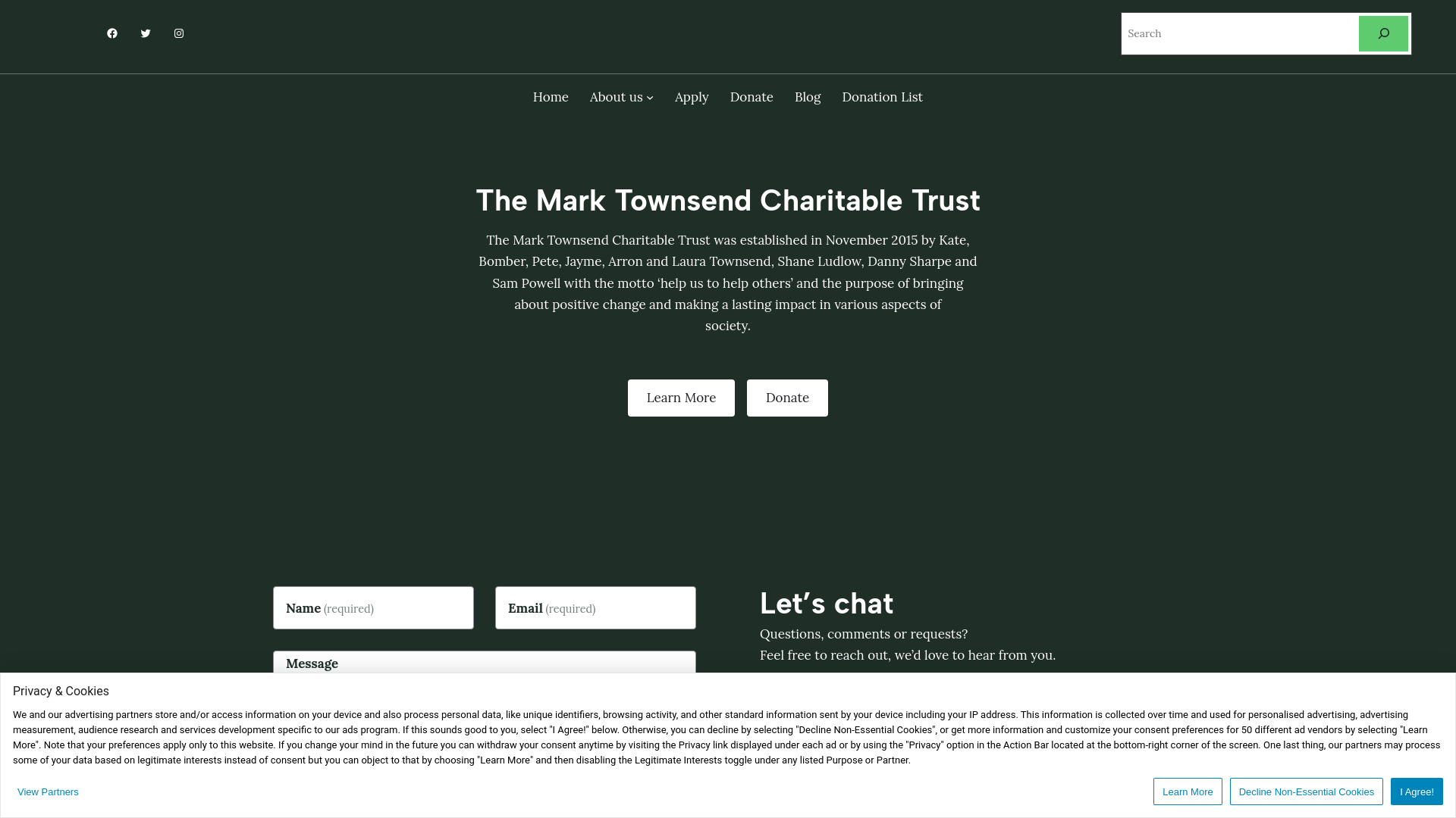Website screenshot