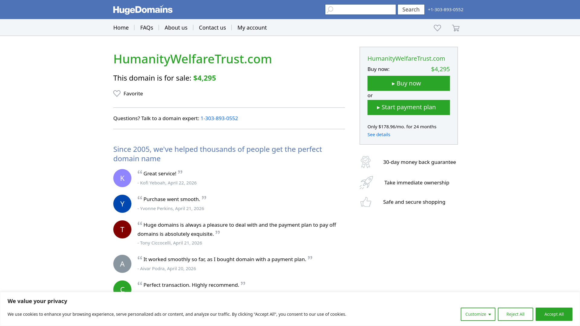 Website screenshot