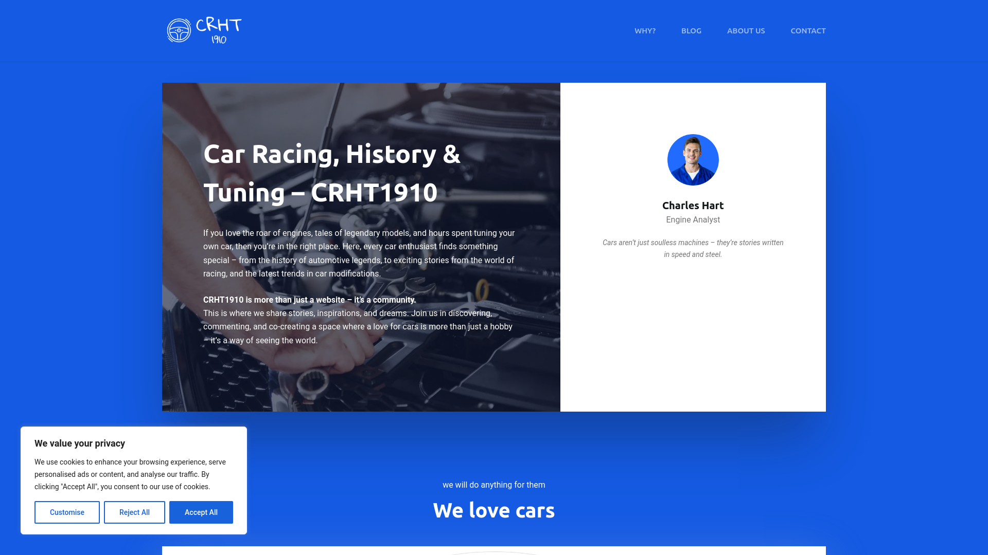 Website screenshot