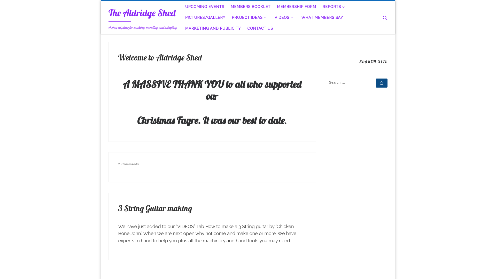 Website screenshot