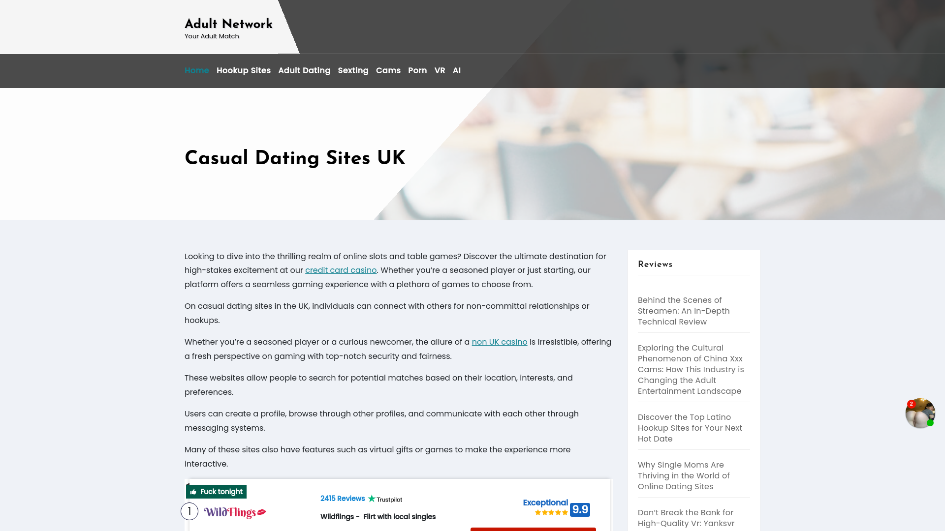 Website screenshot