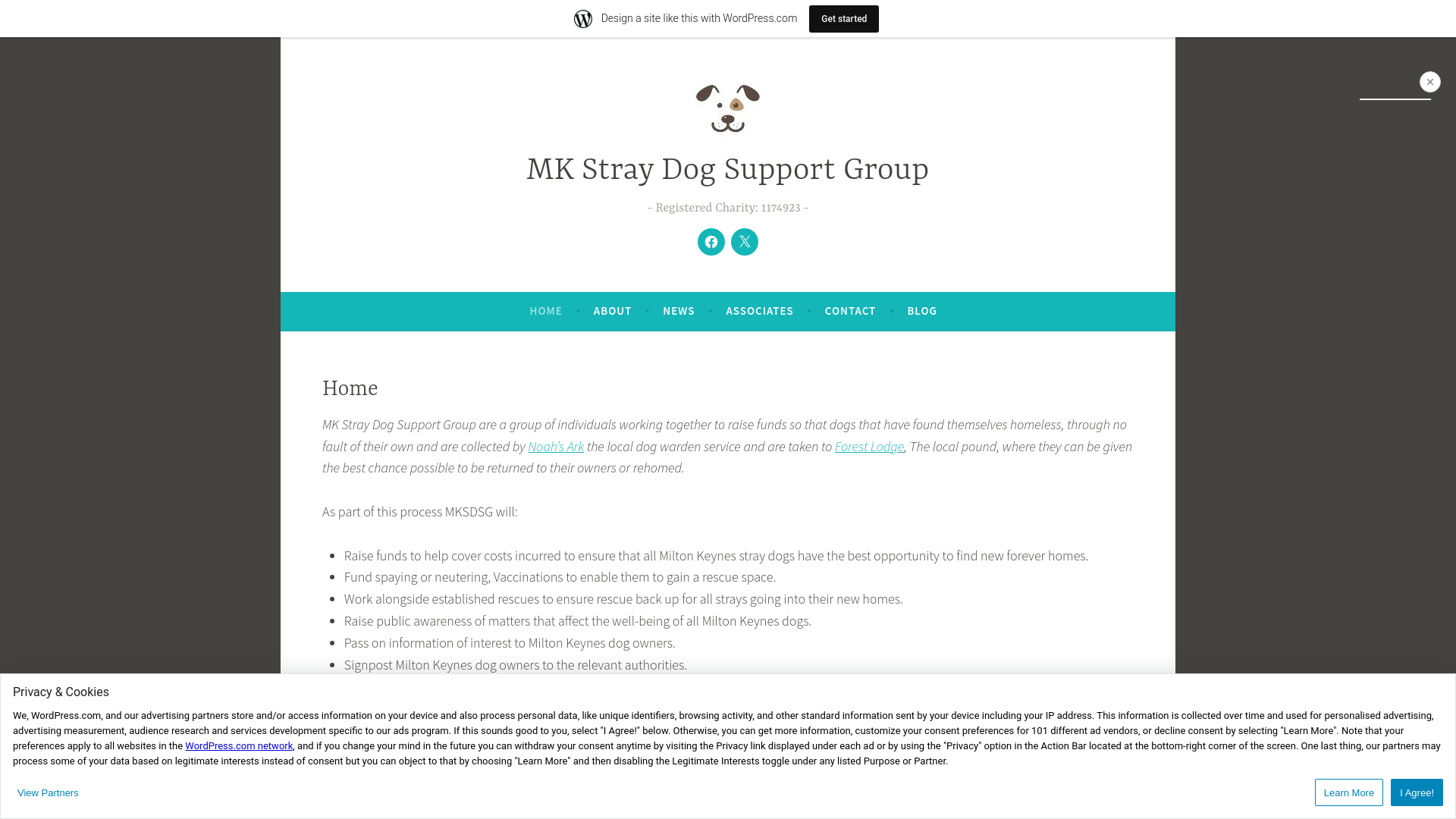 Website screenshot