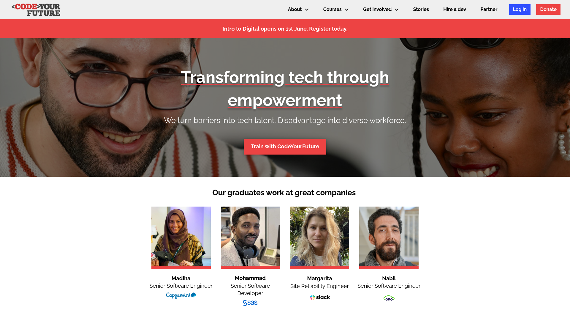 Website screenshot