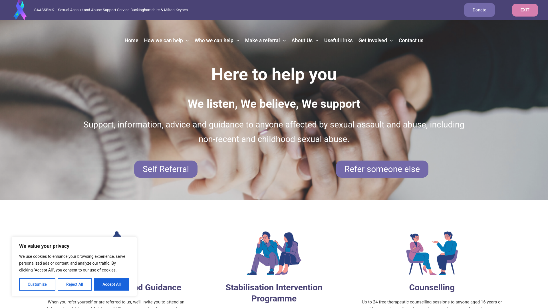 Website screenshot