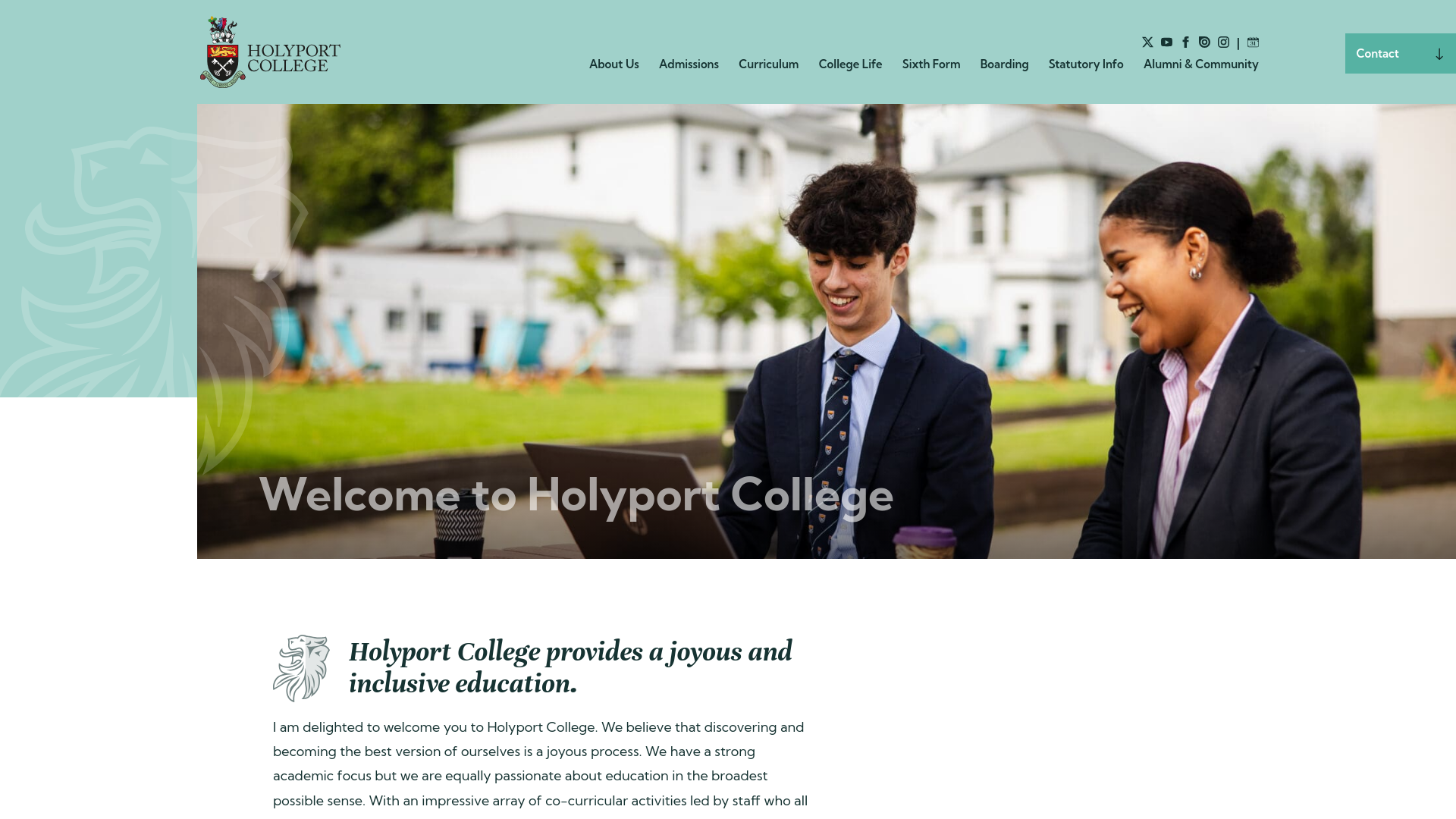 Website screenshot