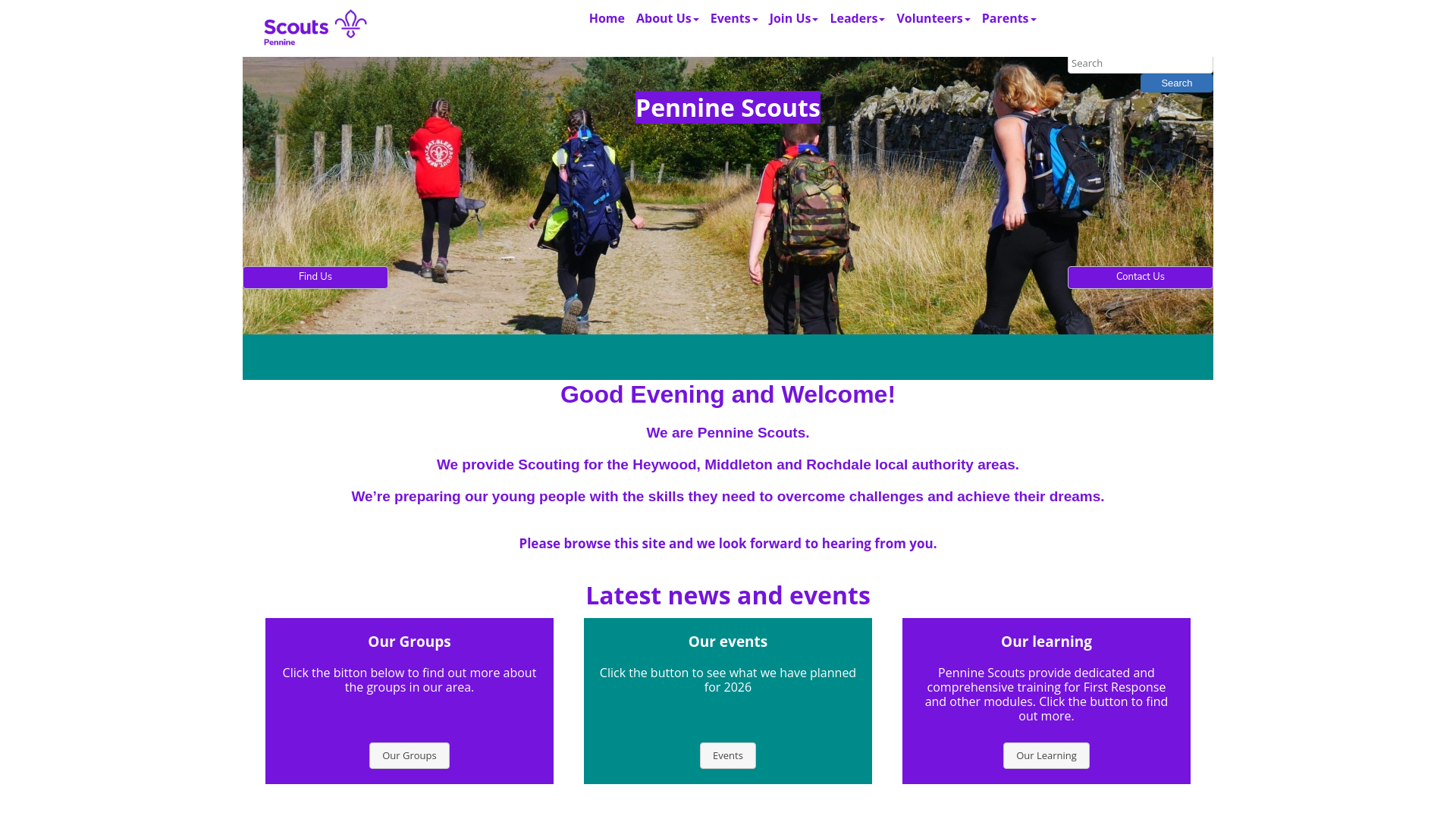 Website screenshot