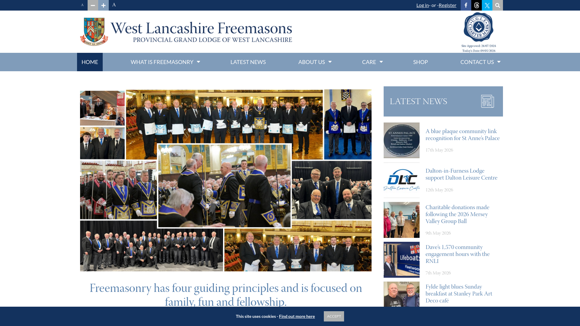 Website screenshot