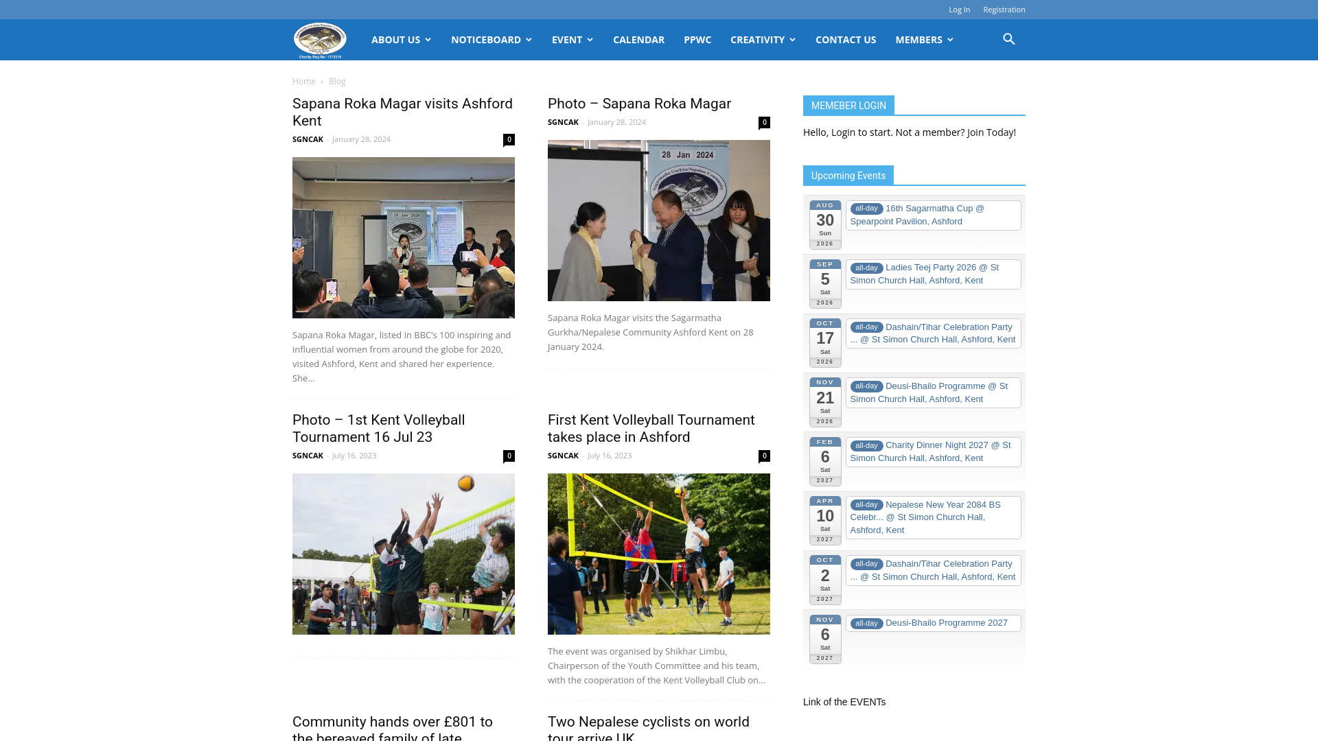 Website screenshot