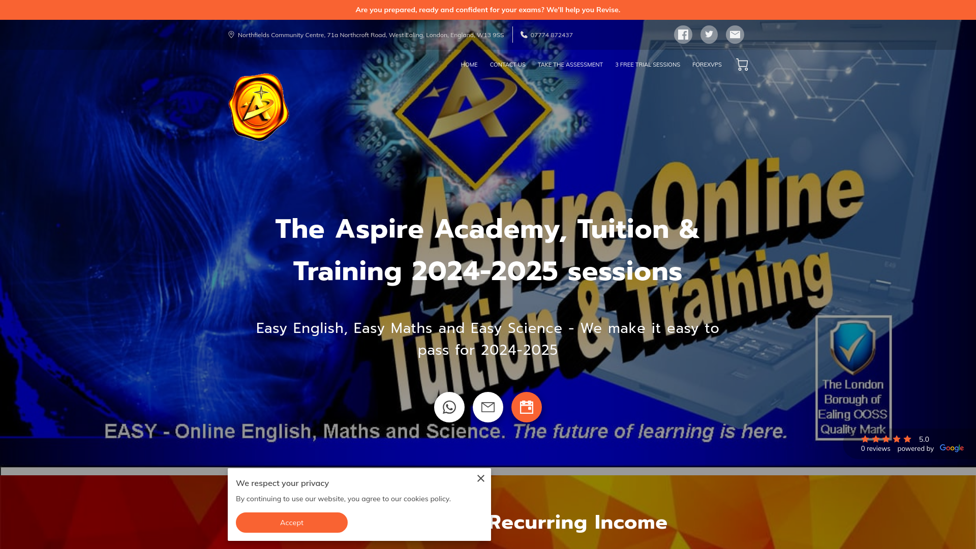 Website screenshot