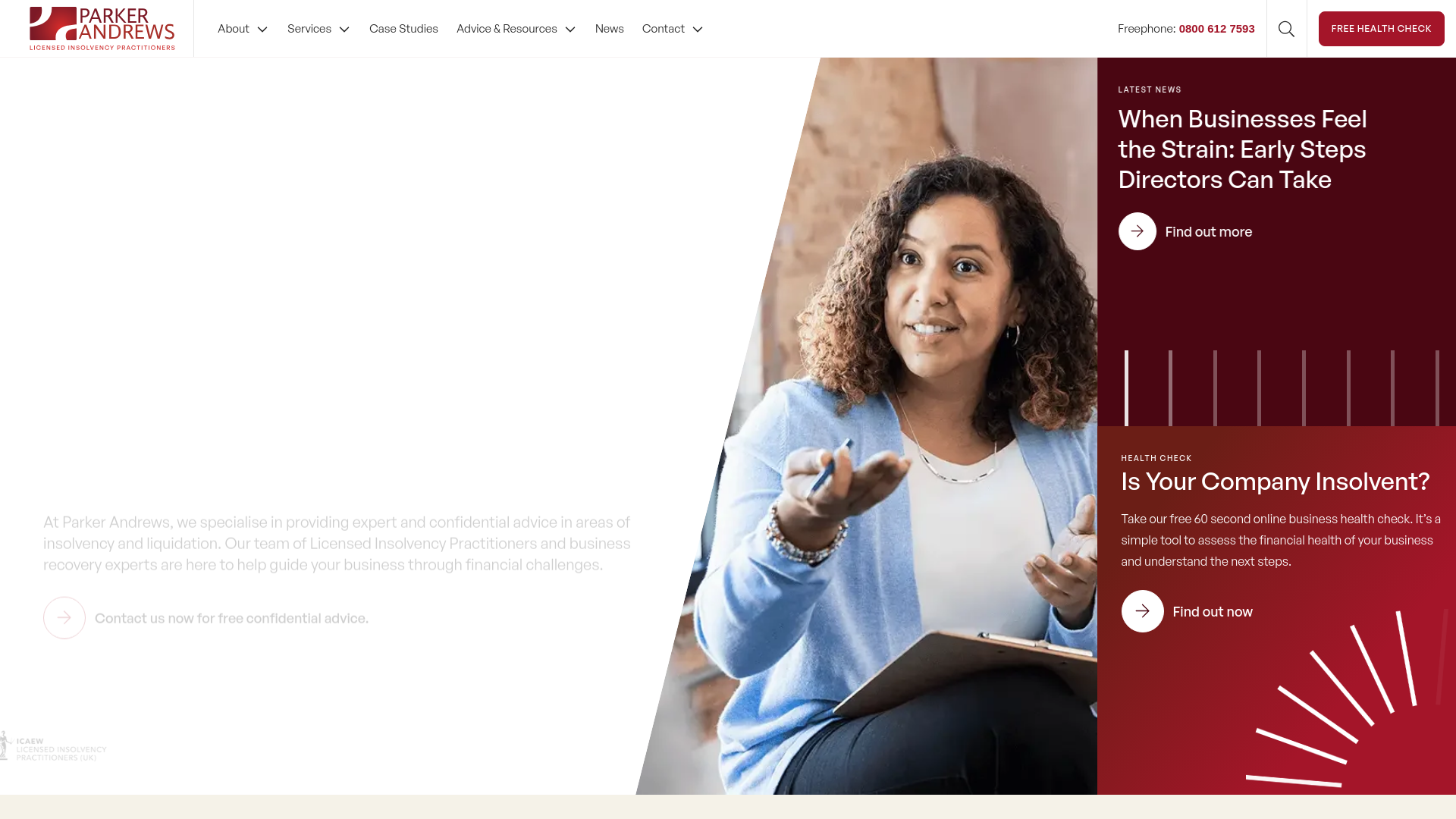 Website screenshot