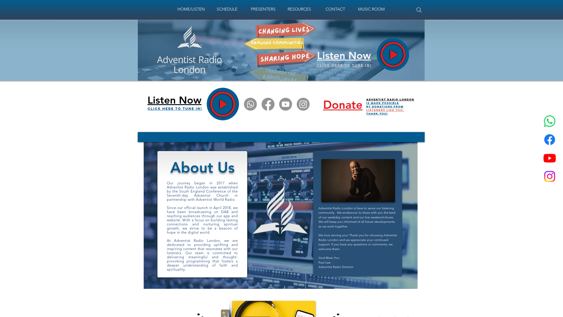 Website screenshot