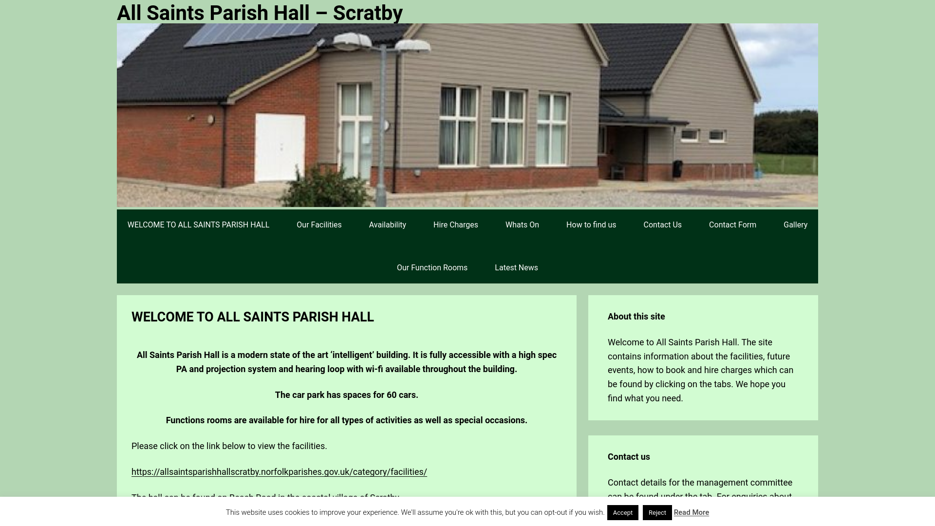Website screenshot