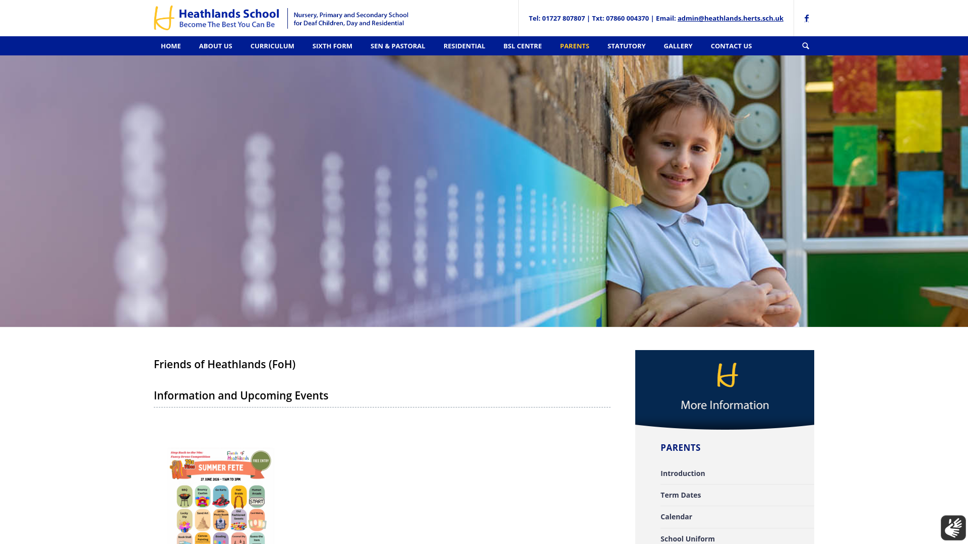 Website screenshot