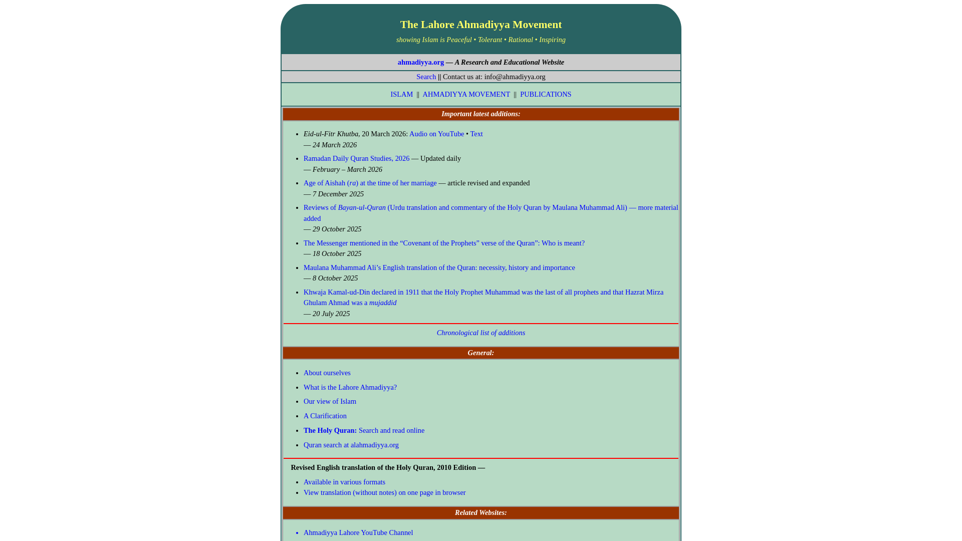 Website screenshot
