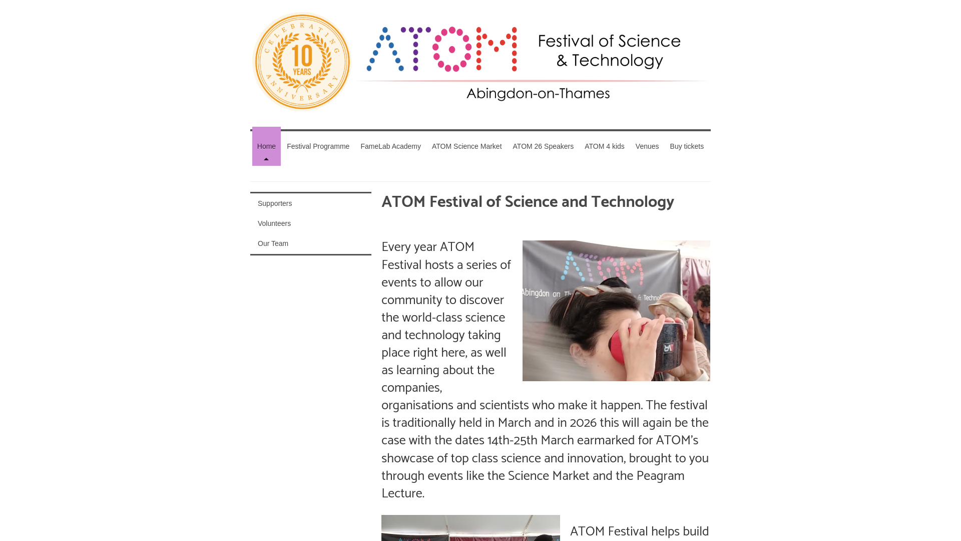 Website screenshot