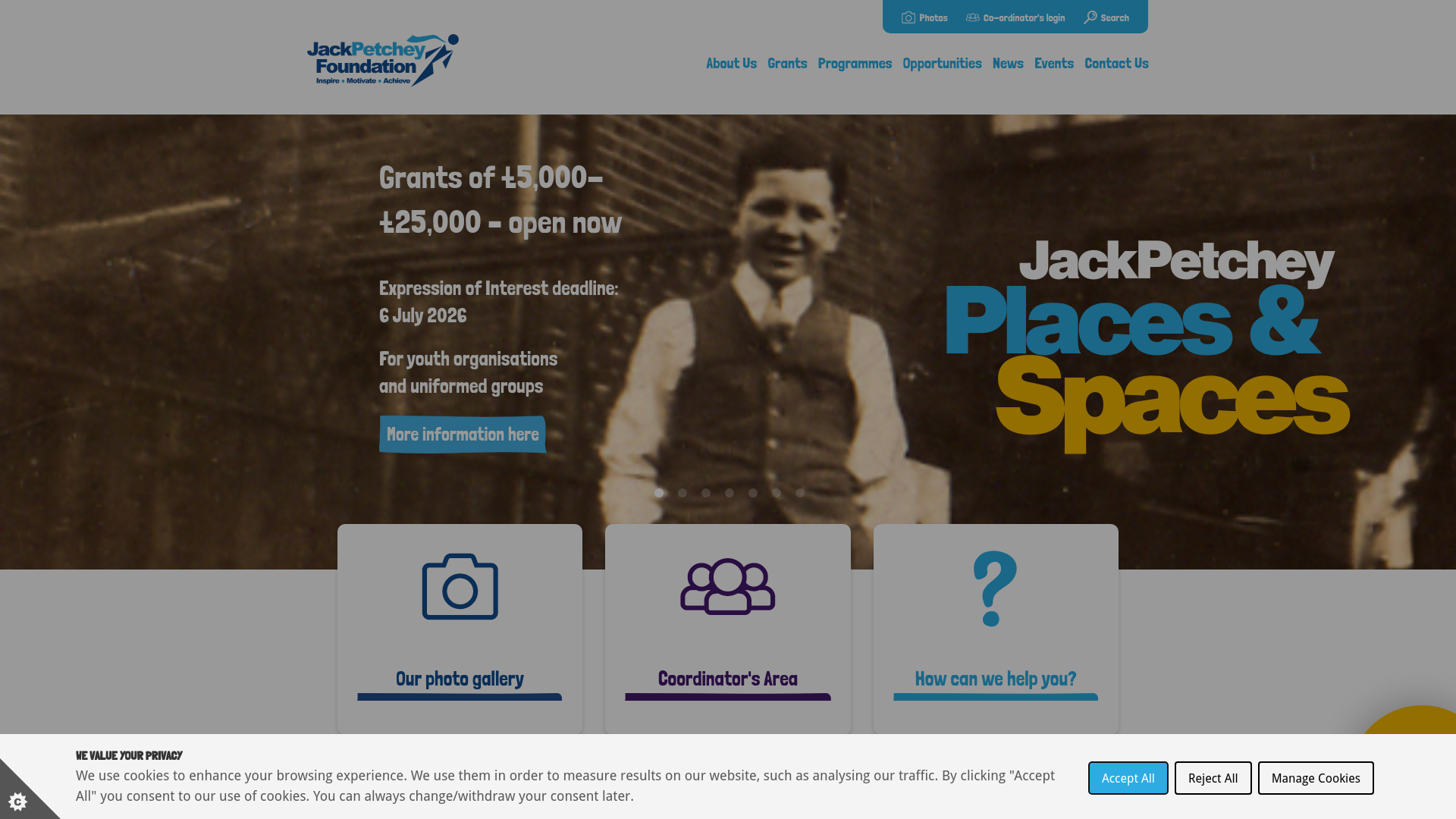 Website screenshot