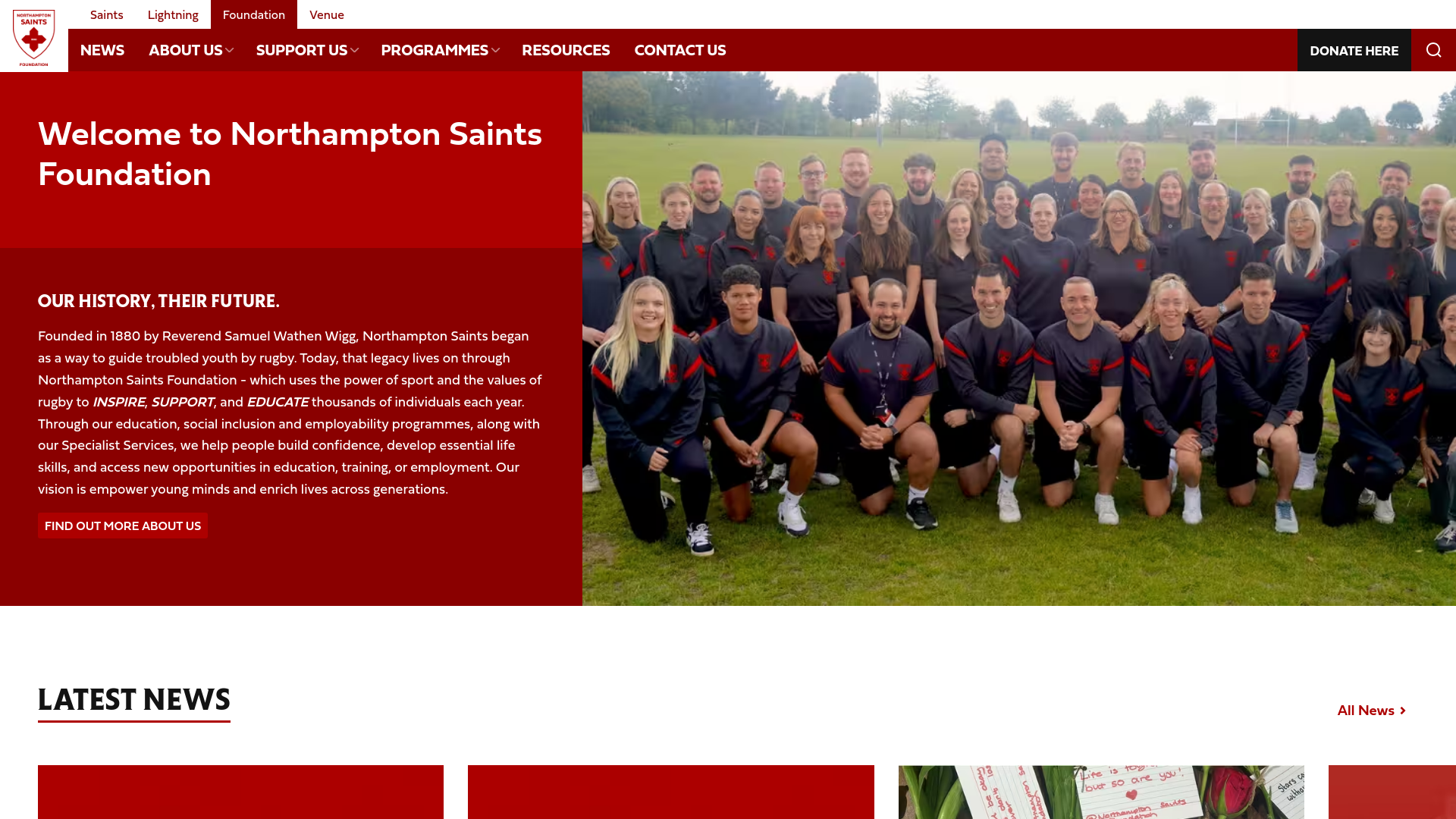 Website screenshot