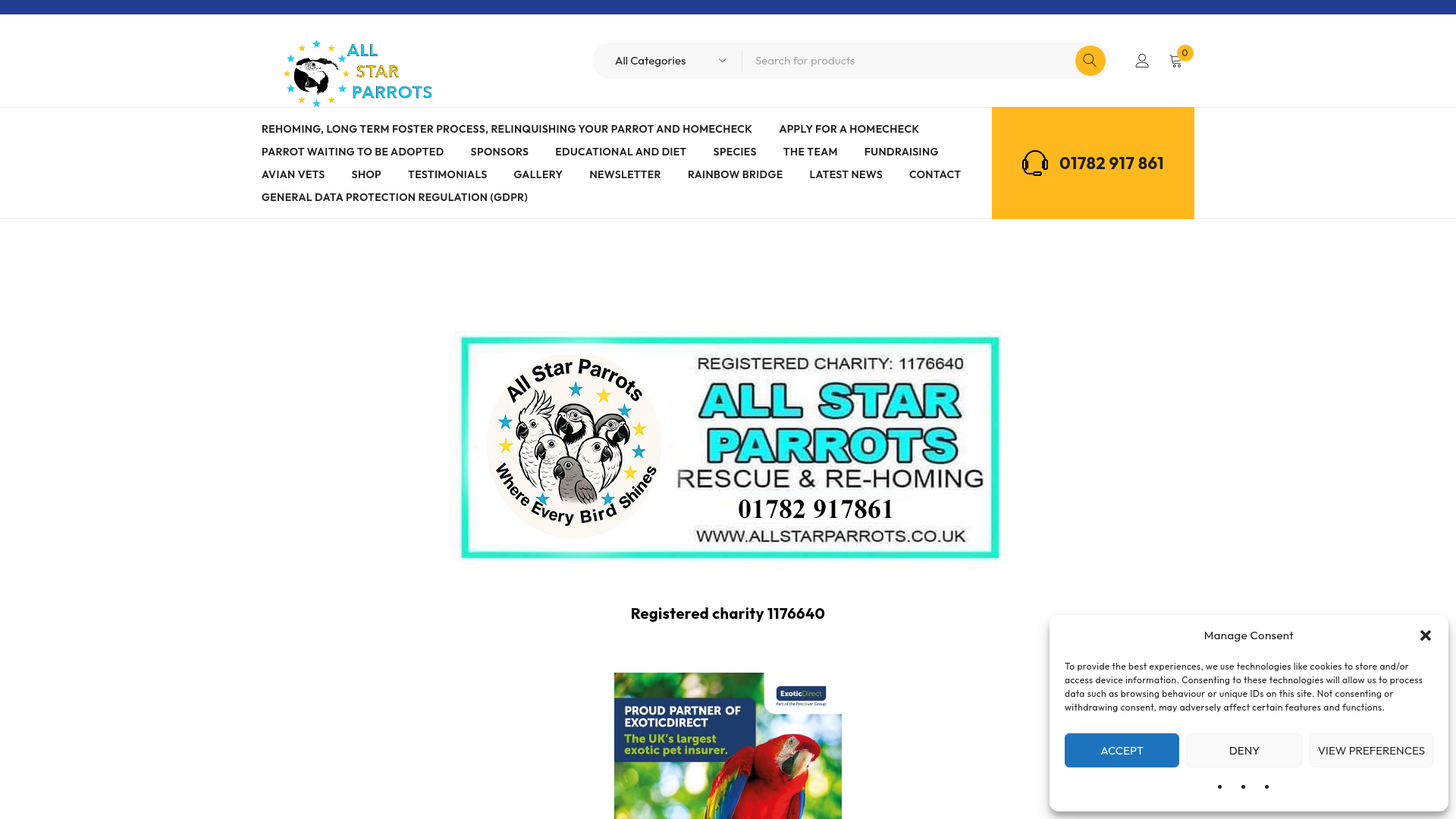 Website screenshot