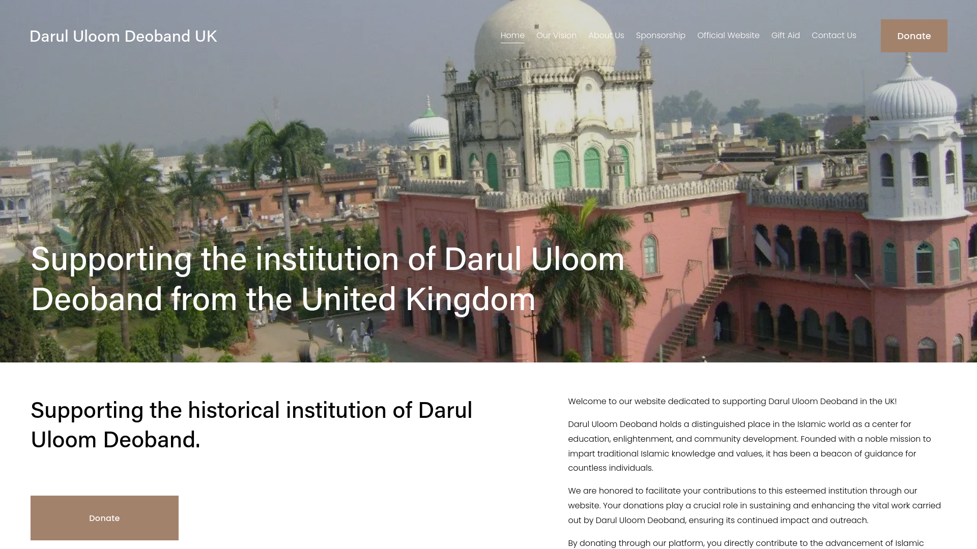 Website screenshot