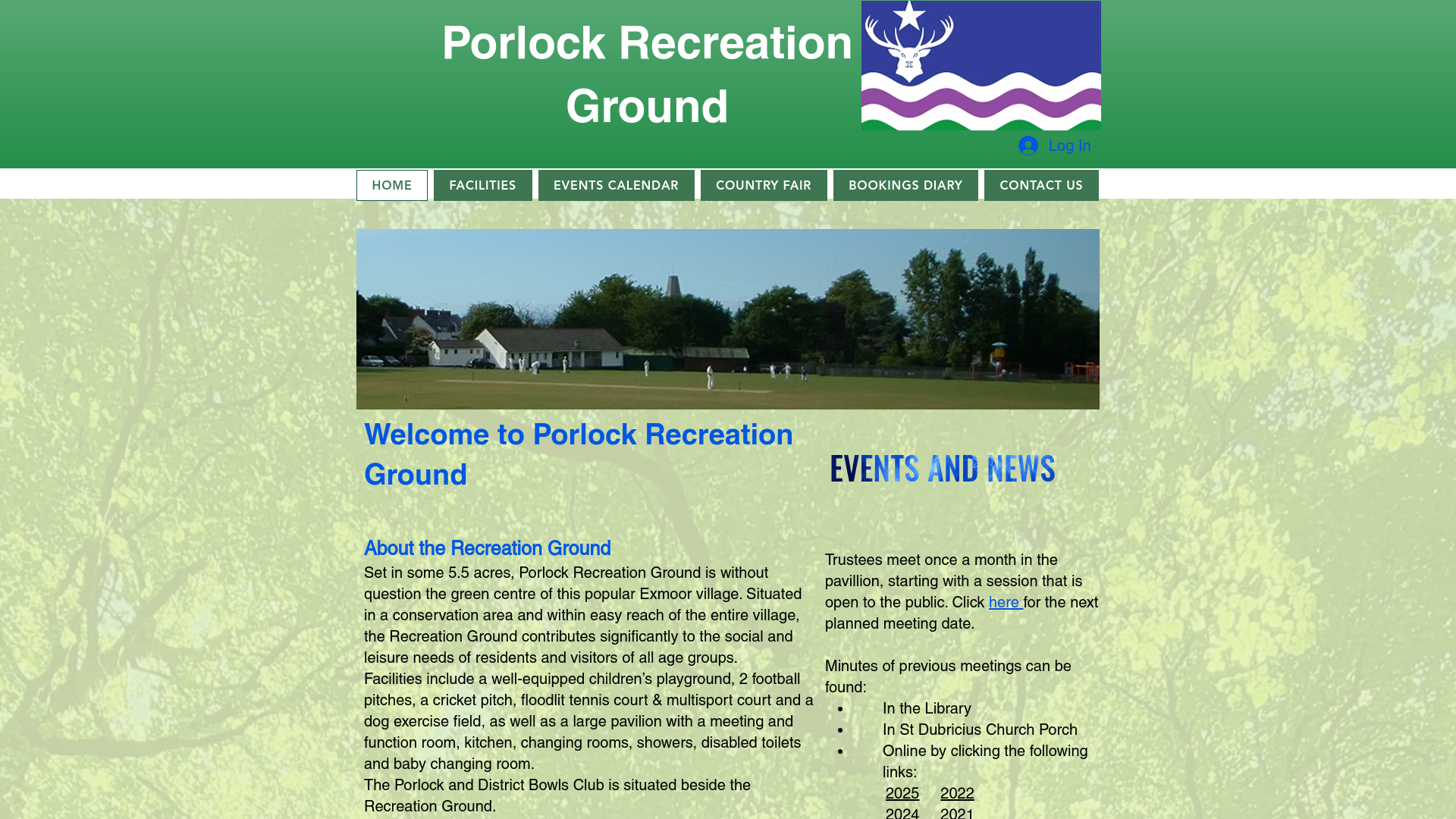Website screenshot