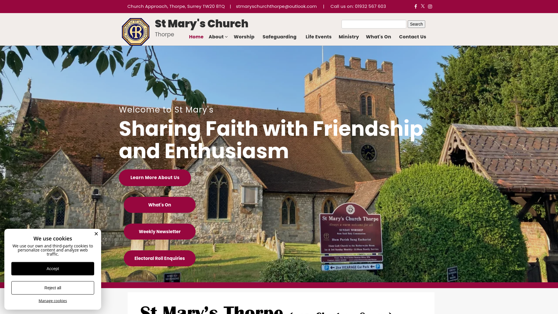 Website screenshot