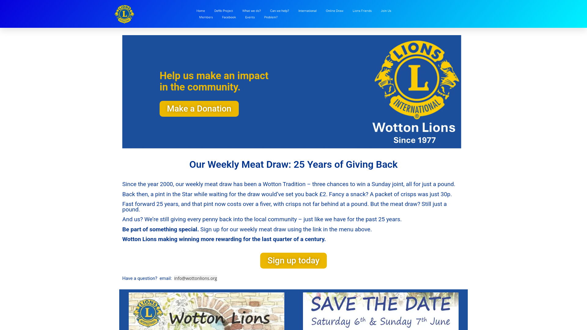 Website screenshot