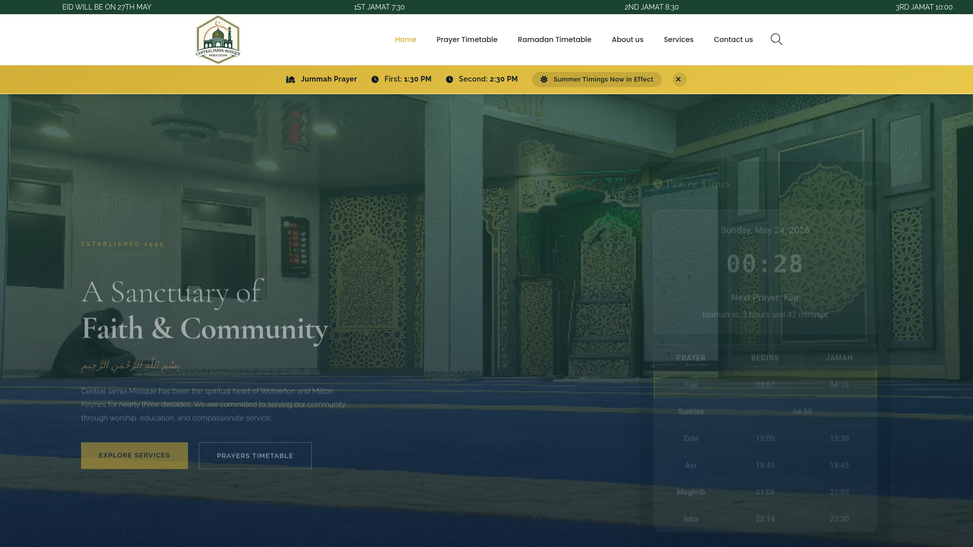 Website screenshot