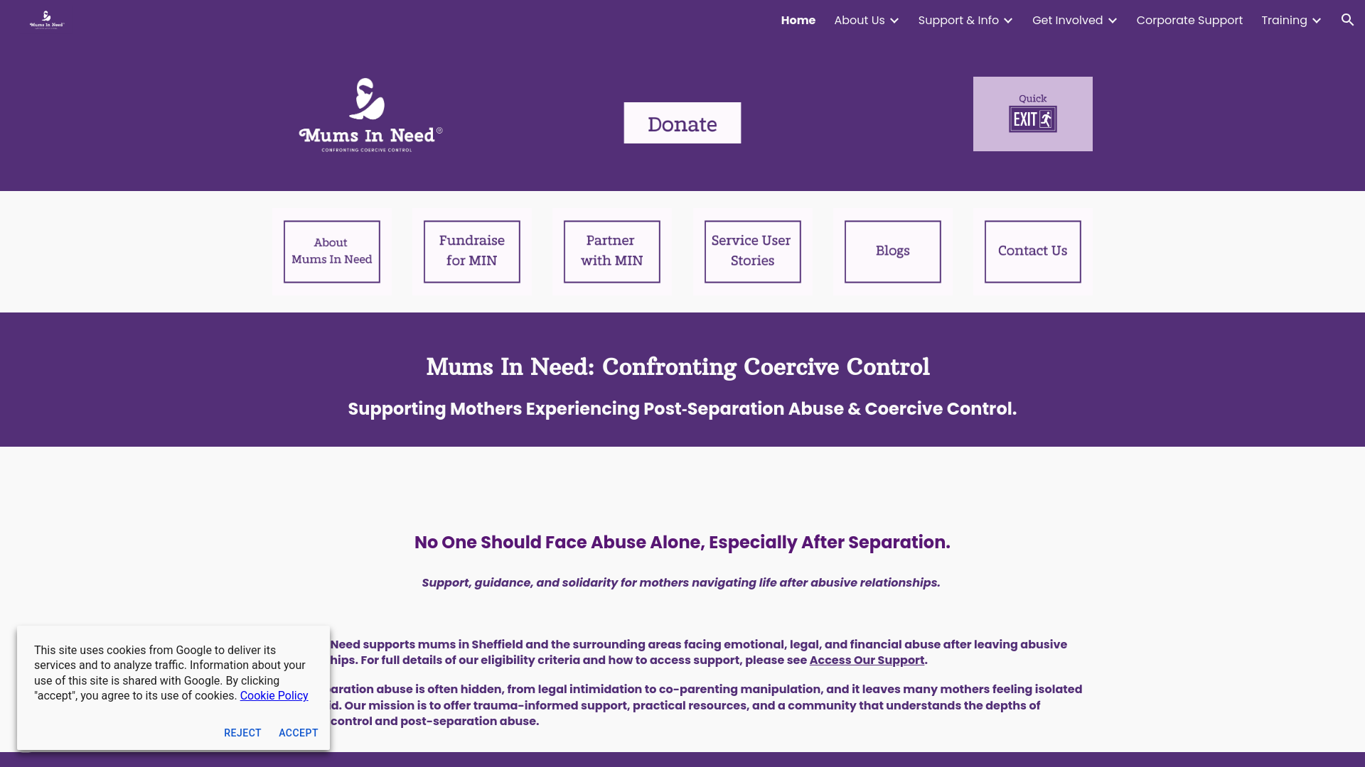Website screenshot