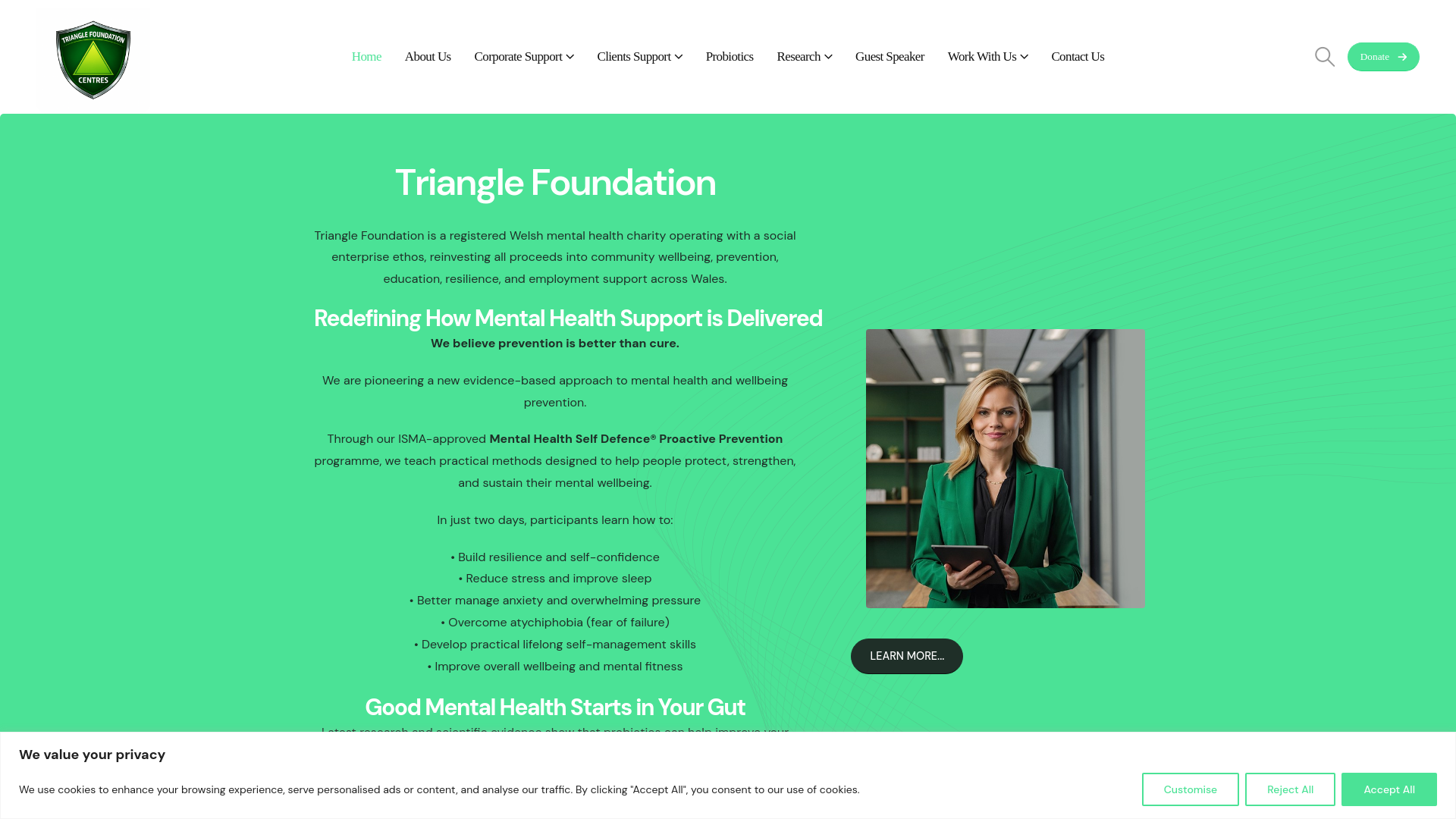 Website screenshot
