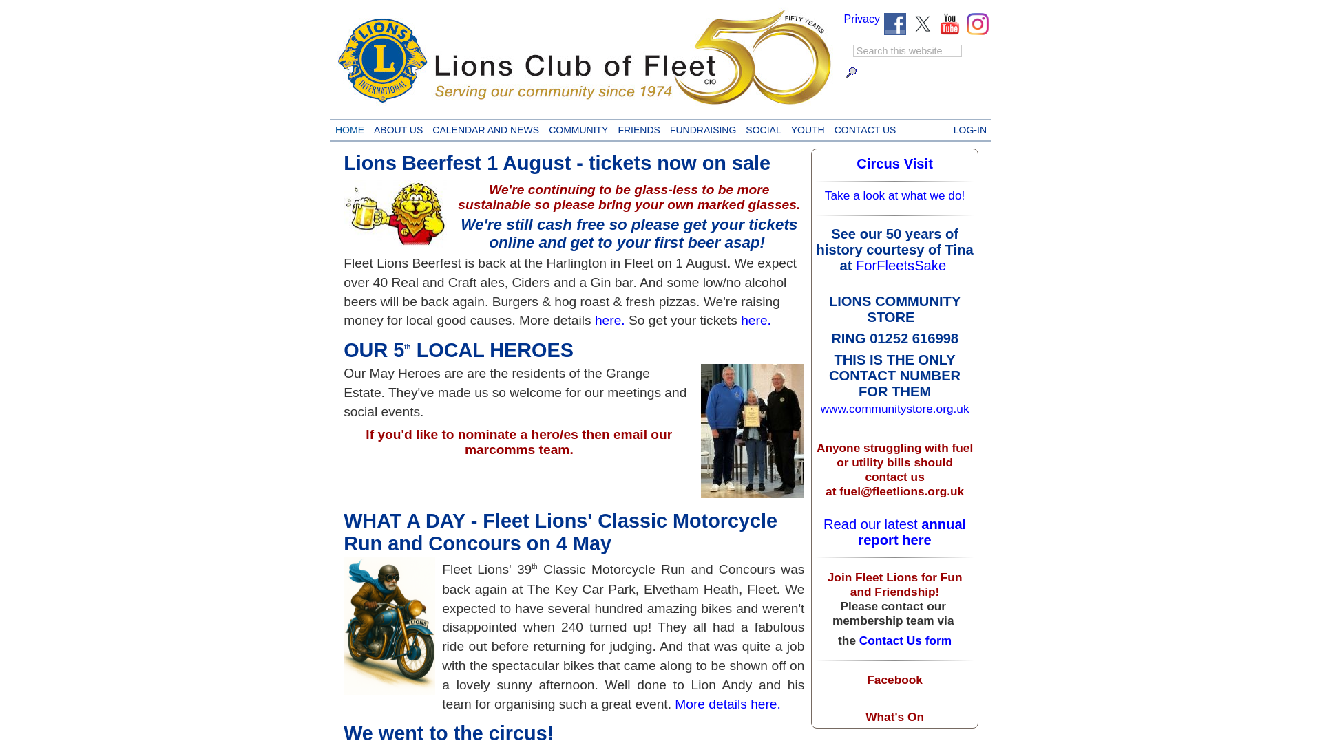 Website screenshot